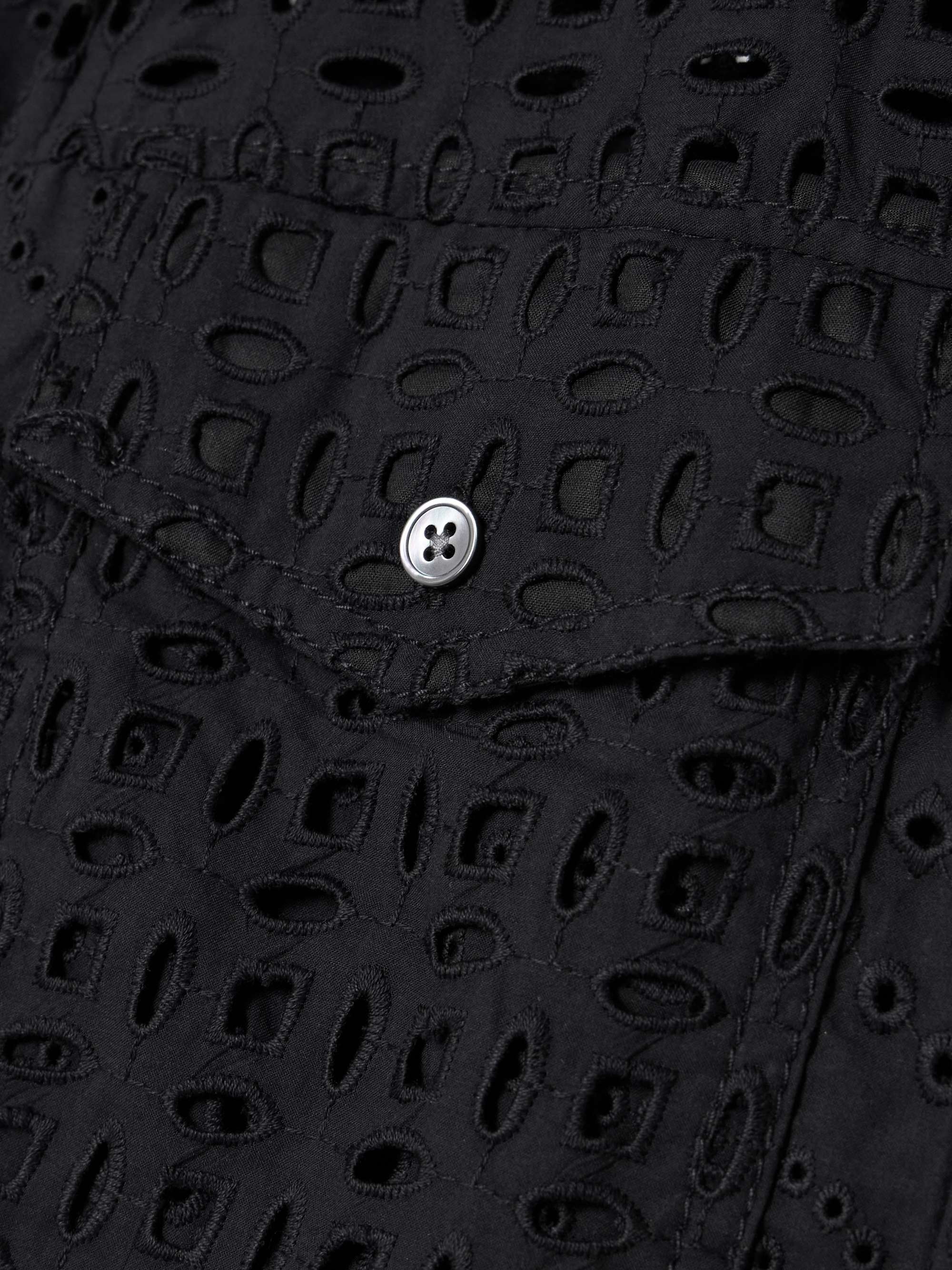 Spruce cropped broderie anglaise cotton shirt view