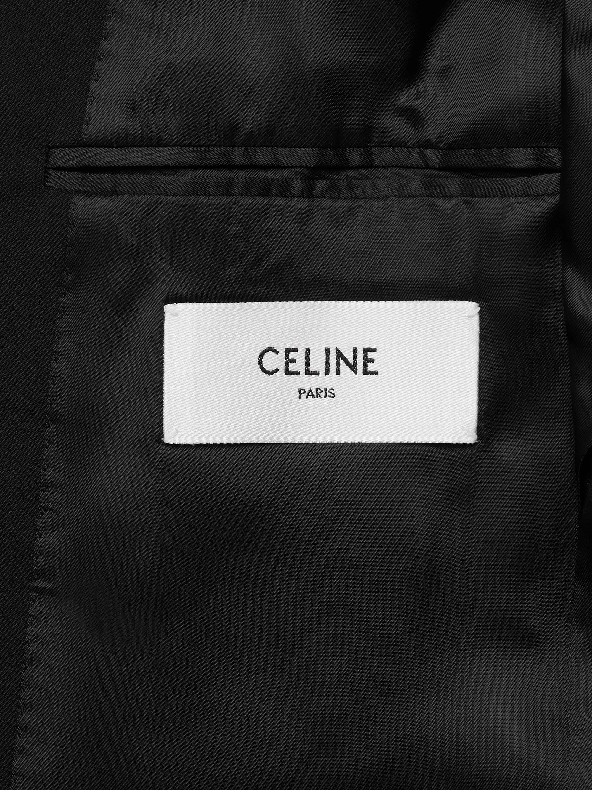 Slim-Fit Worsted Wool-Gabardine Suit Jacket view