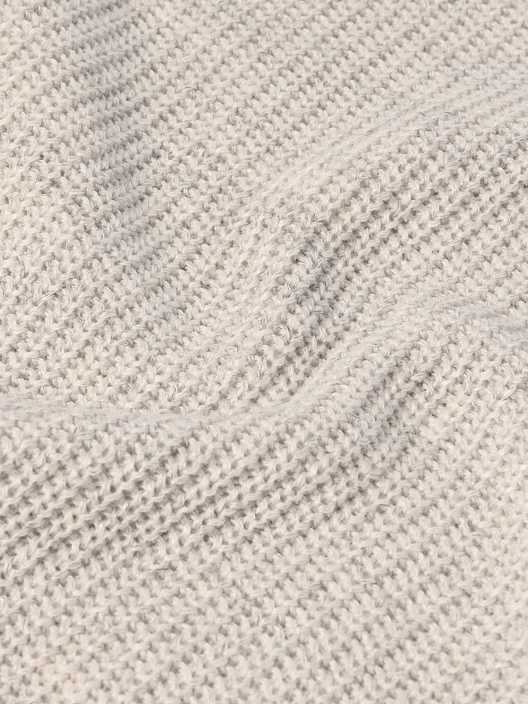 Ribbed Linen and Cotton-Blend T-Shirt view