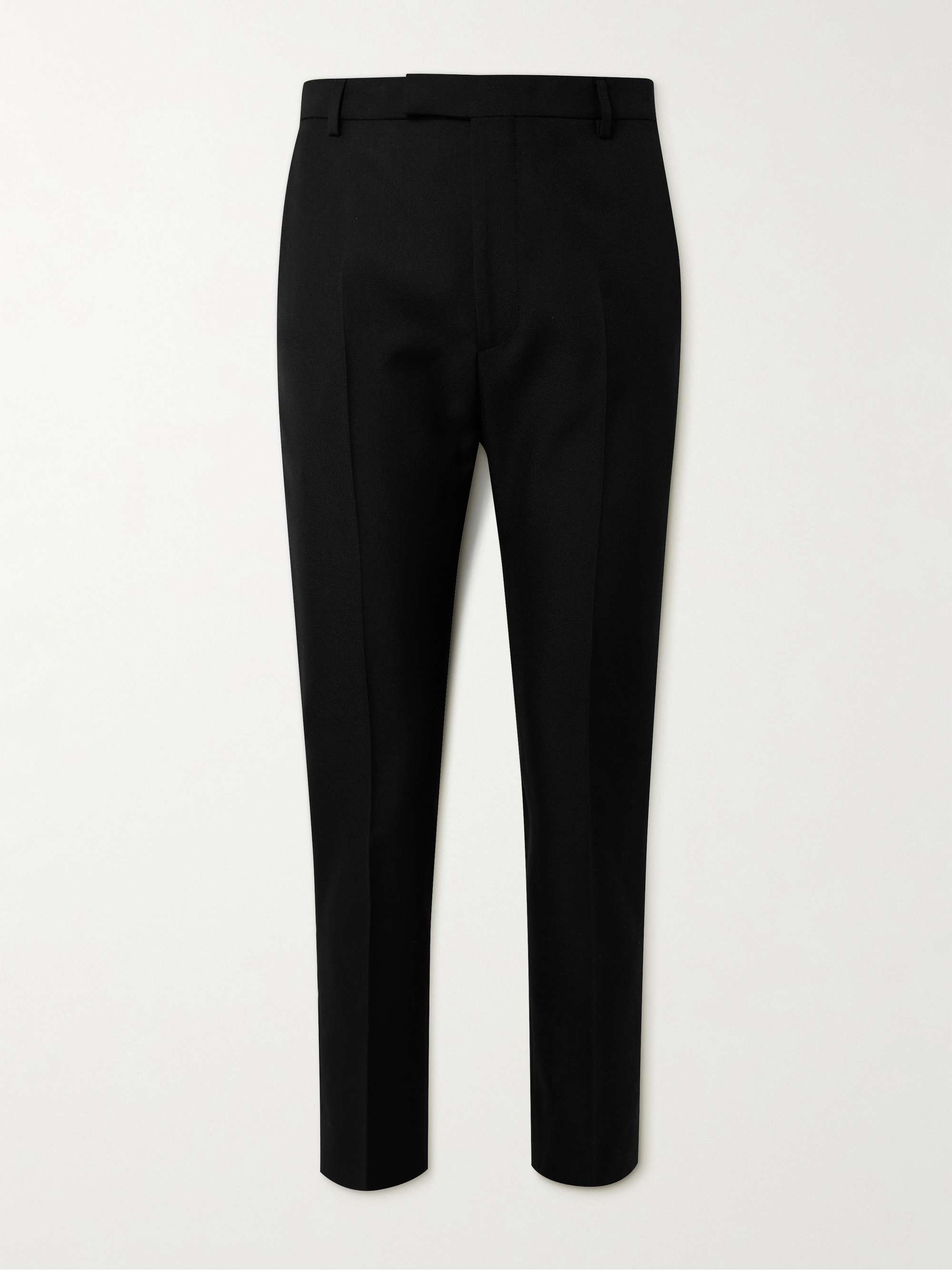 Slim-Fit Straight-Leg Twill Trousers view