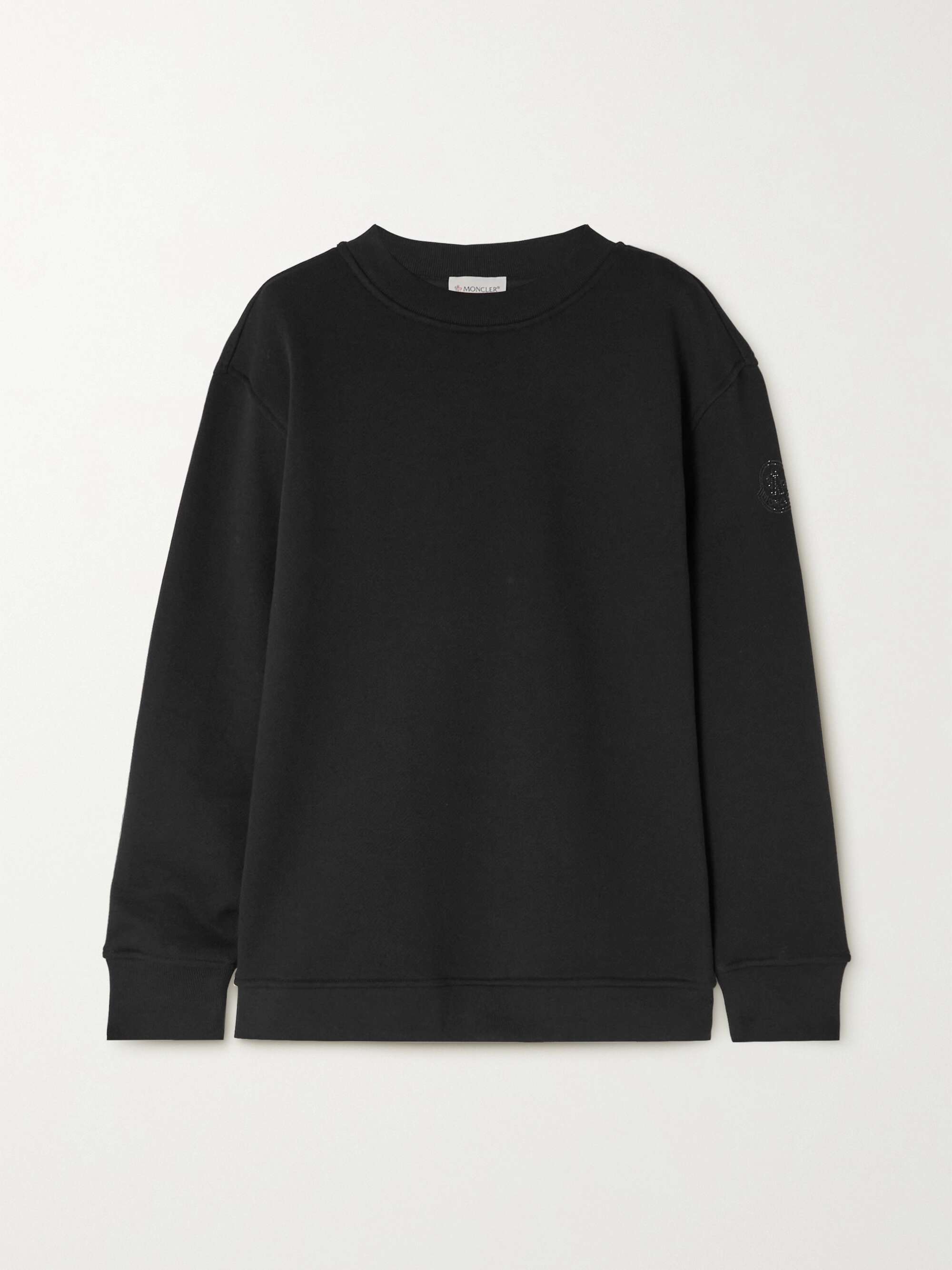 Paneled shell and cotton-jersey sweatshirt view