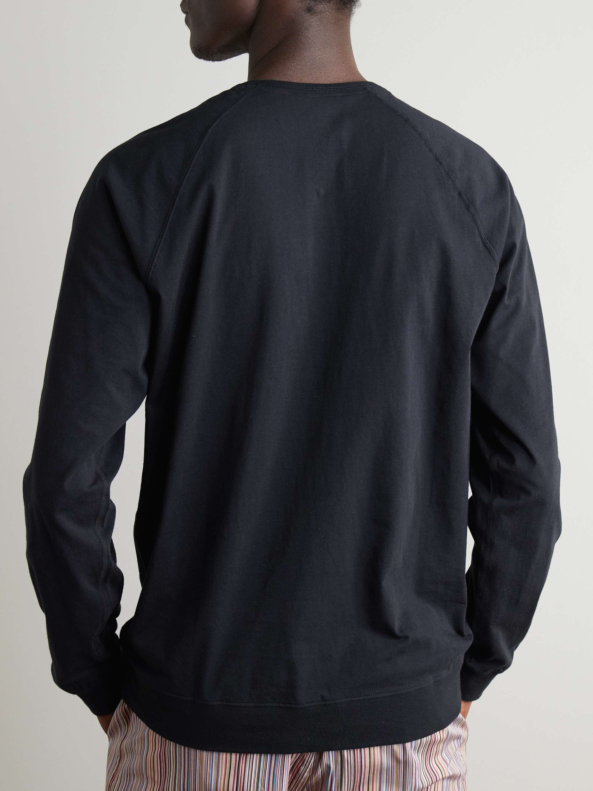 Logo-Appliquéd Cotton-Jersey Pyjama Top view