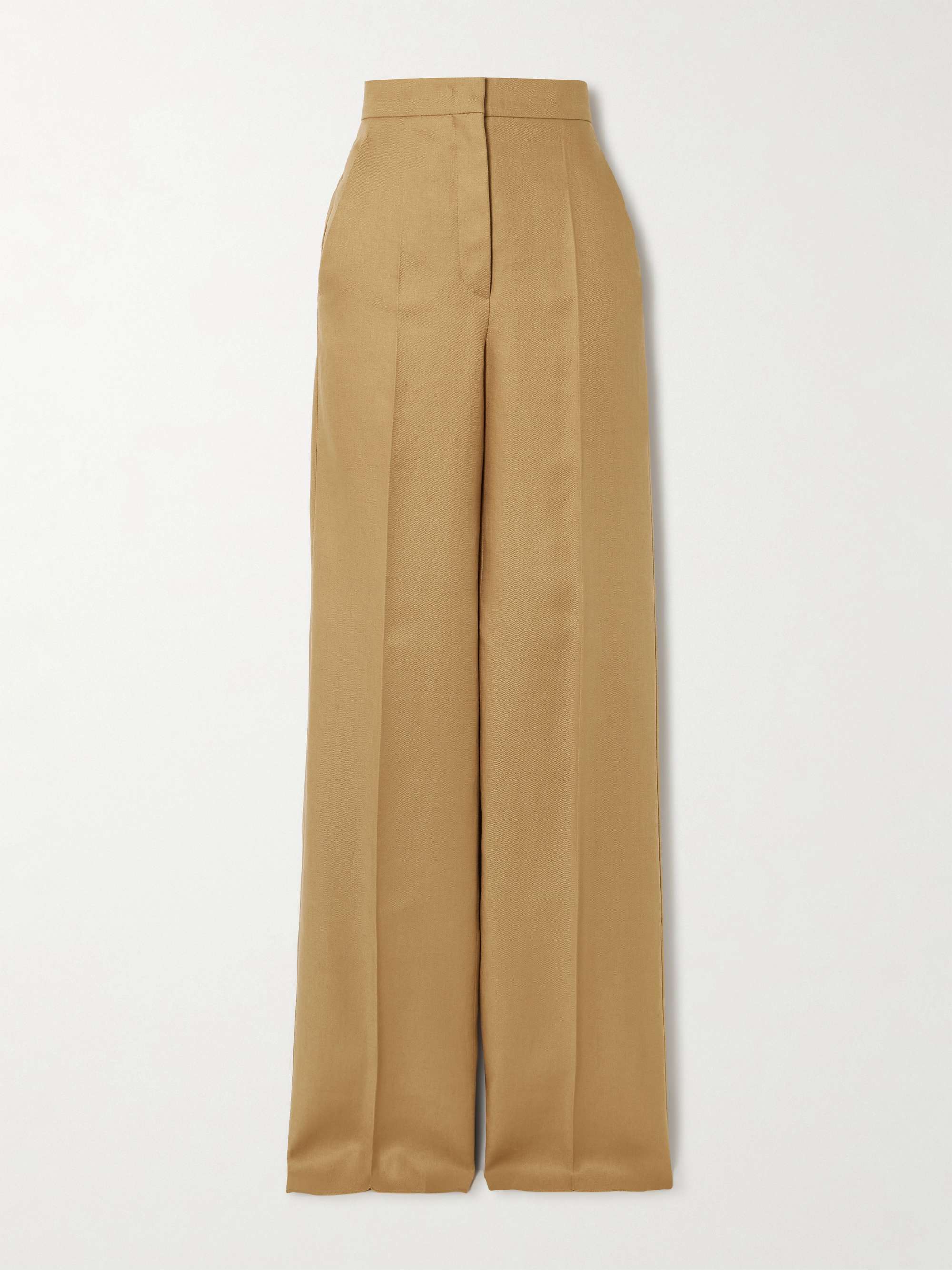 Aversa embroidered linen wide-leg pants view