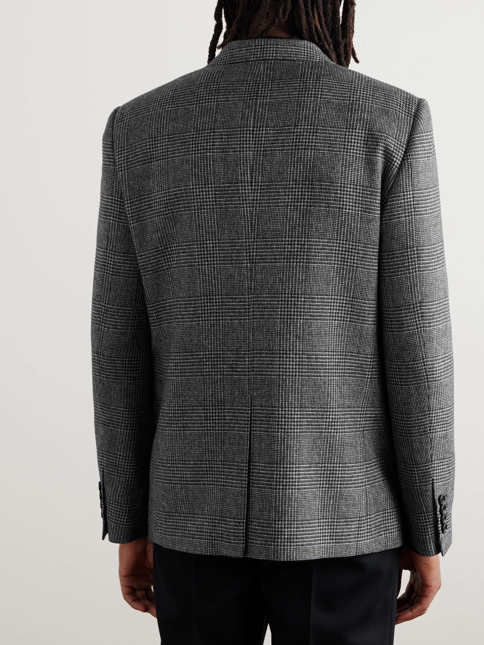 Prince of Wales Checked Wool Blazer view