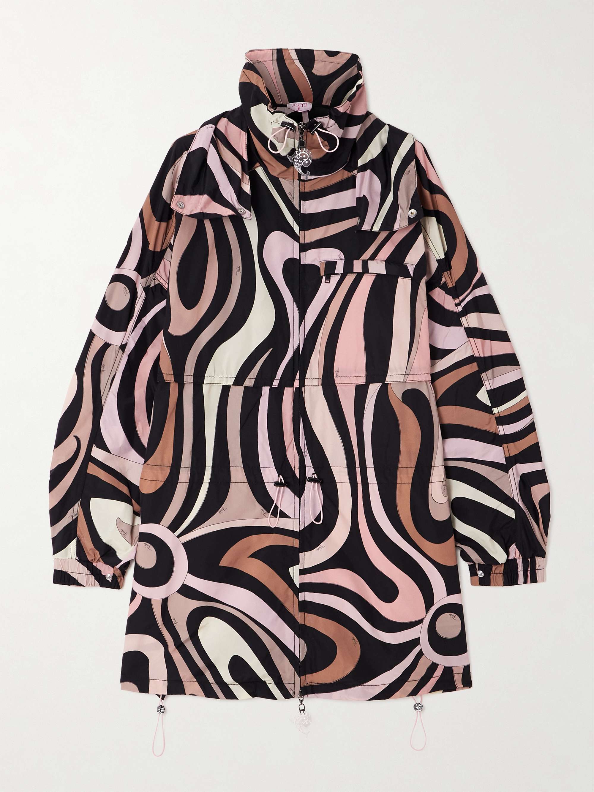 Printed taffeta jacket view