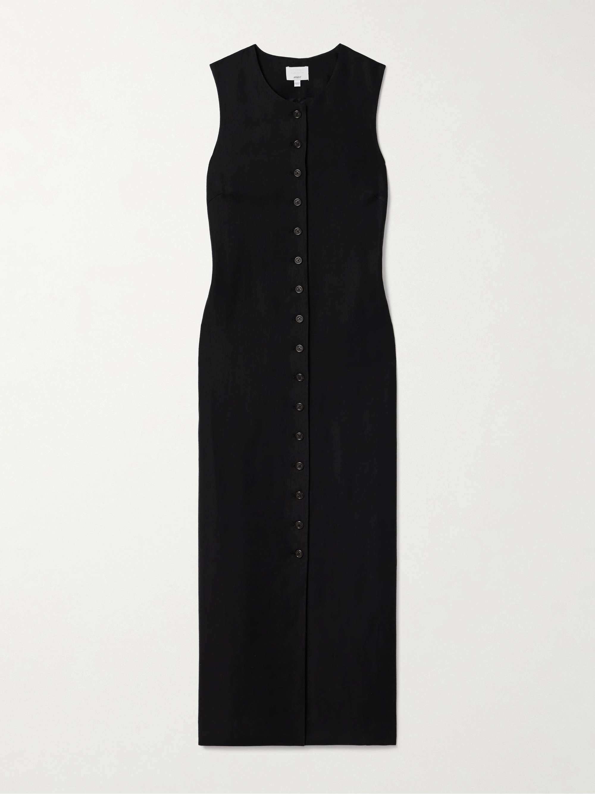 + Argent twill midi dress view