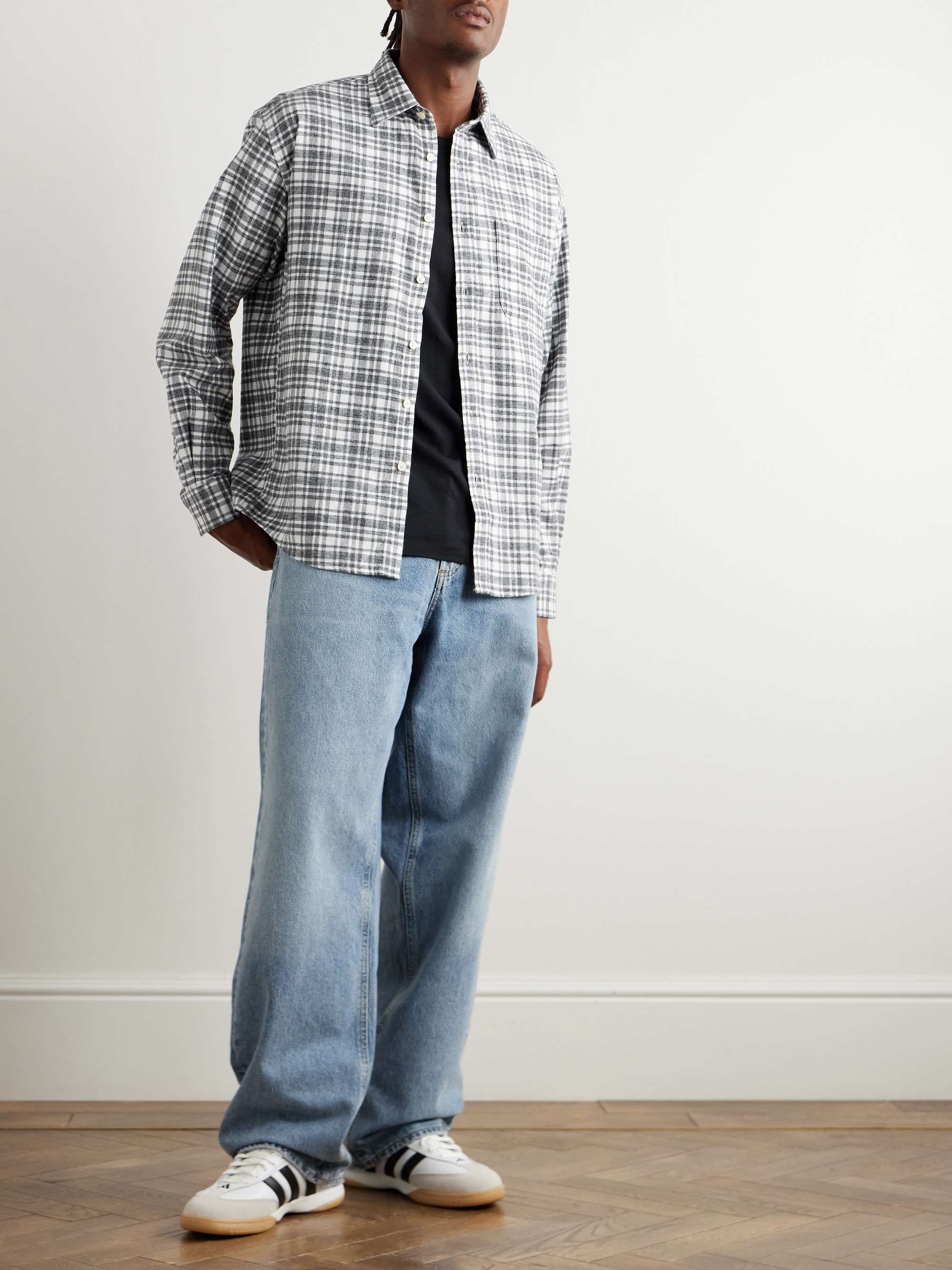 Deon 5465 Checked Organic Cotton-Flannel Shirt view