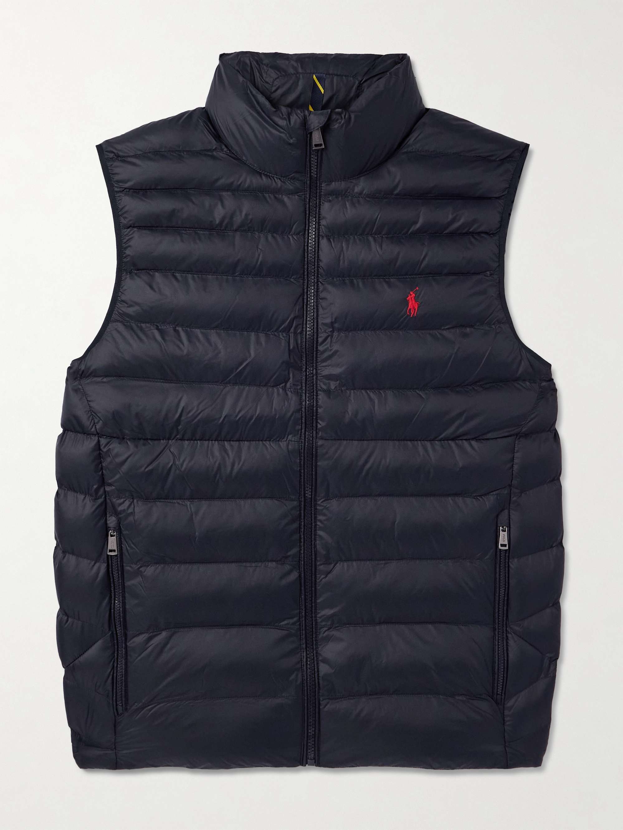 Colden Logo-Embroidered Padded Quilted Recycled-Nylon Gilet view