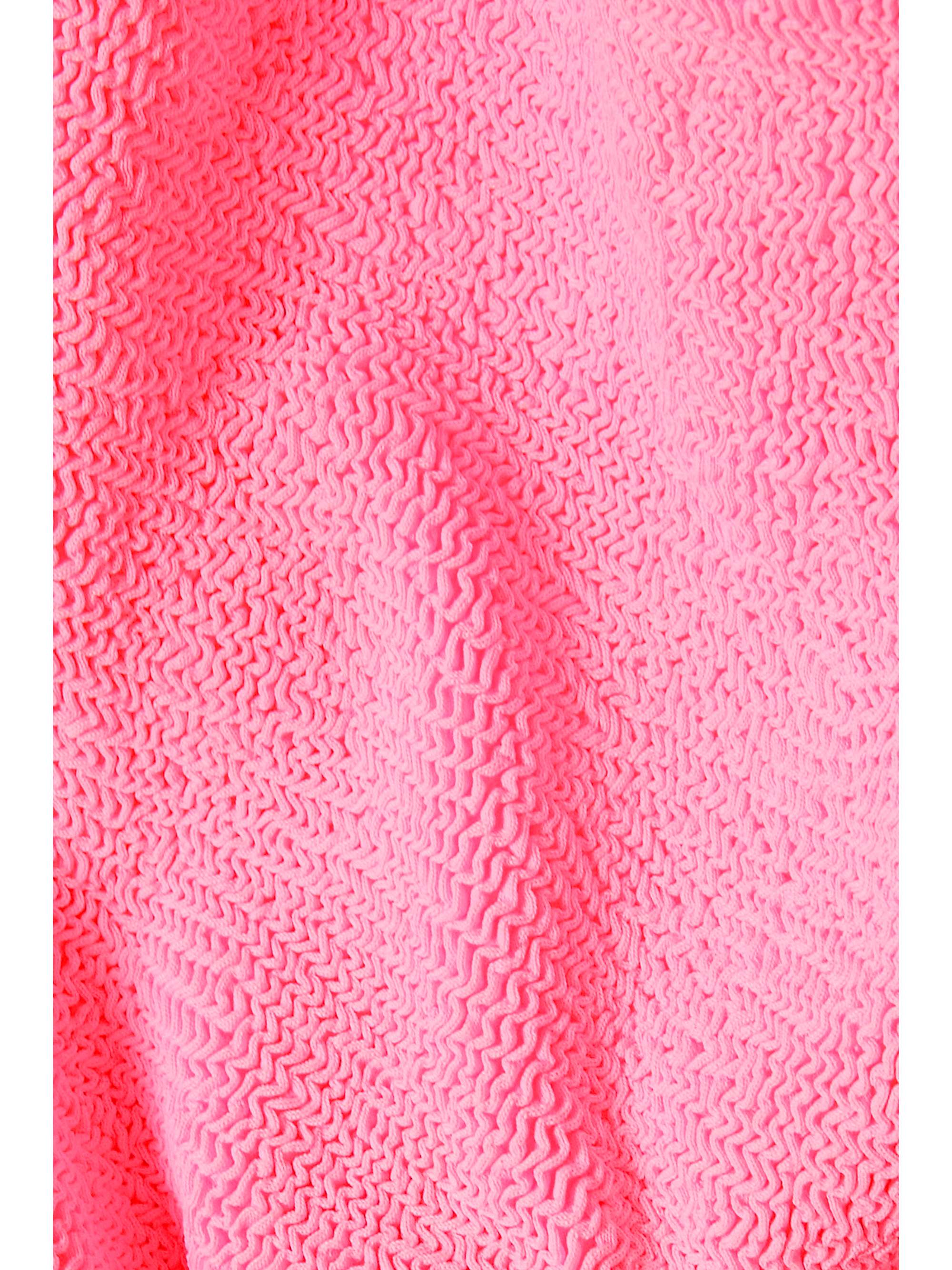 + NET SUSTAIN open-back seersucker swimsuit view