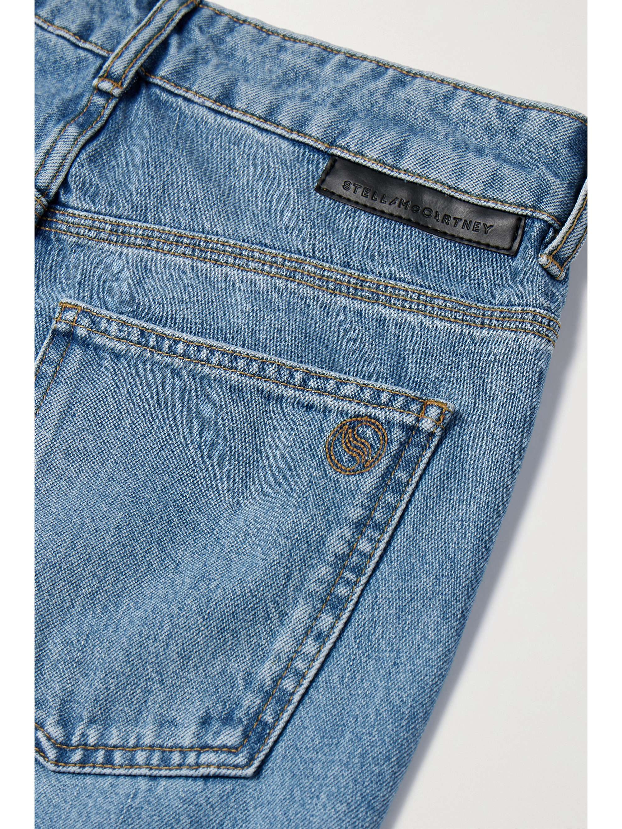 + NET SUSTAIN Iconic chain-embellished high-rise flared jeans view