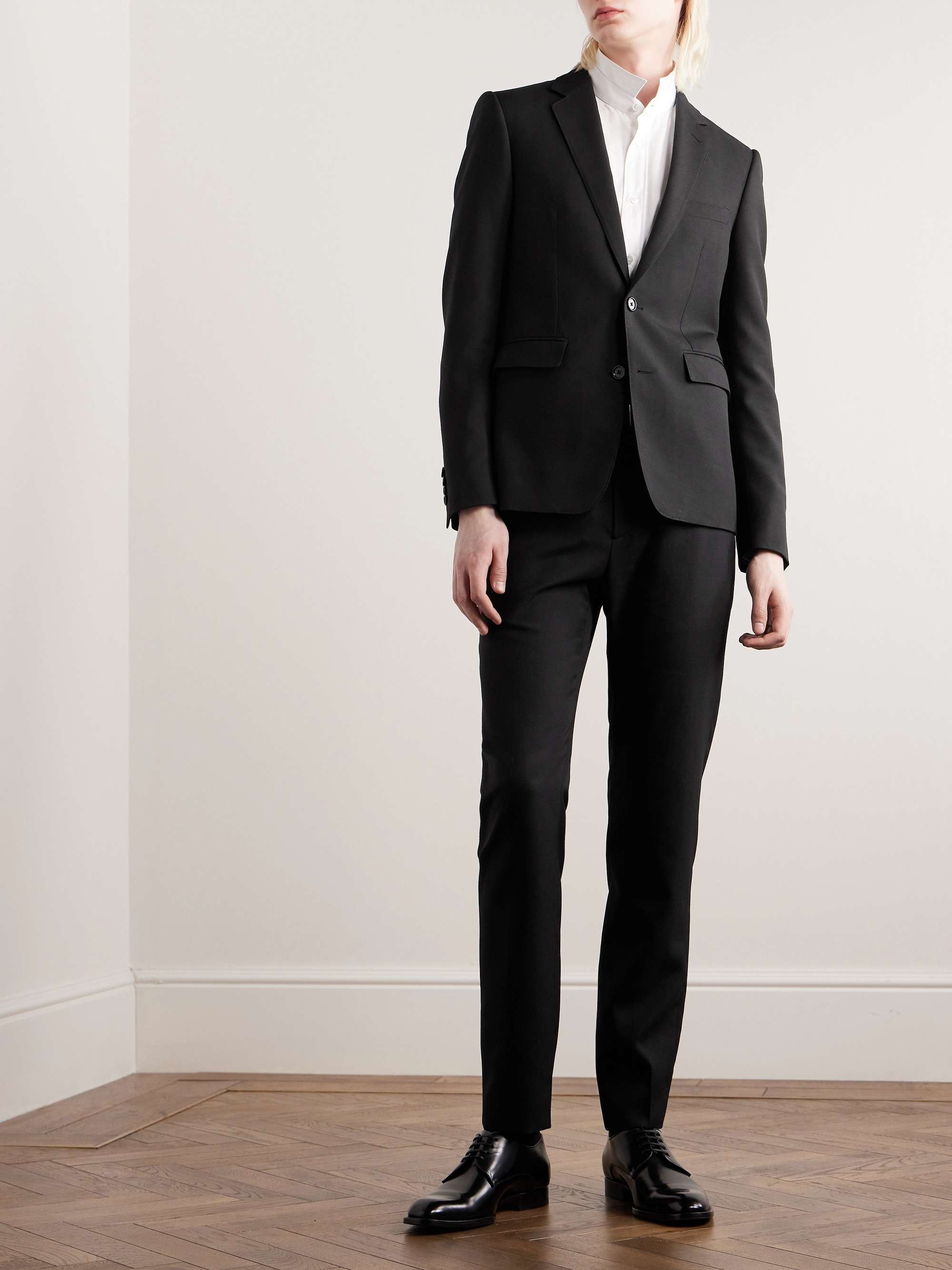 Slim-Fit Wool-Gabardine Blazer view