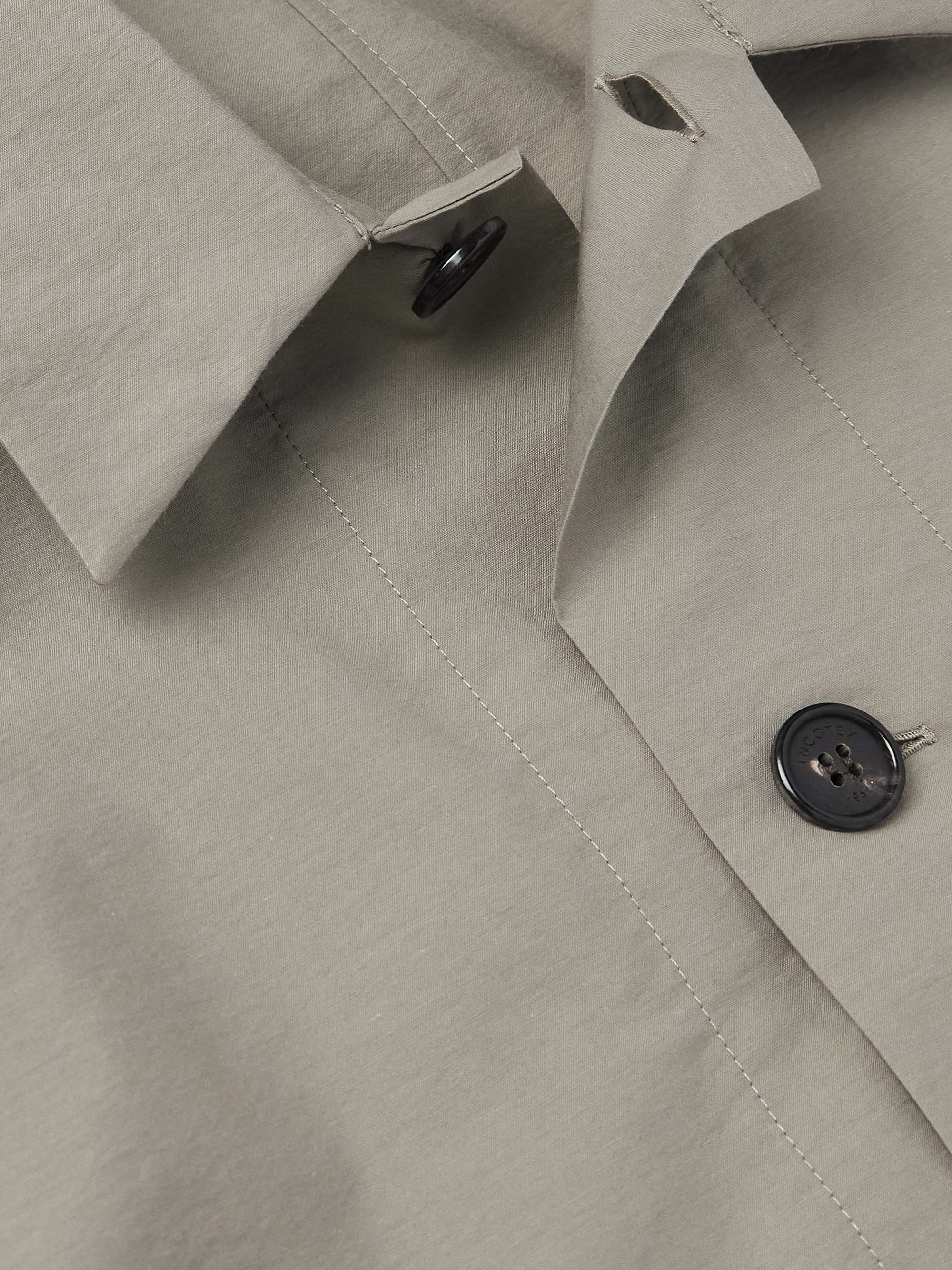 Teknosartorial Washed Cotton-Blend Poplin Overshirt view