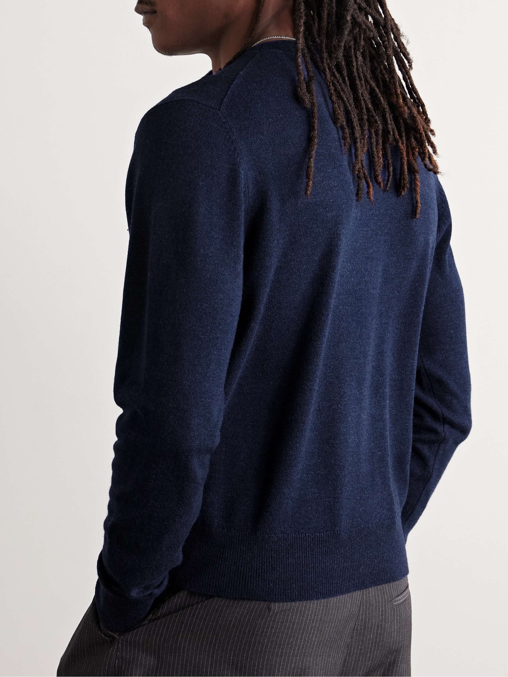 Kalas Logo-Appliquéd Wool and Yak-Blend Sweater view
