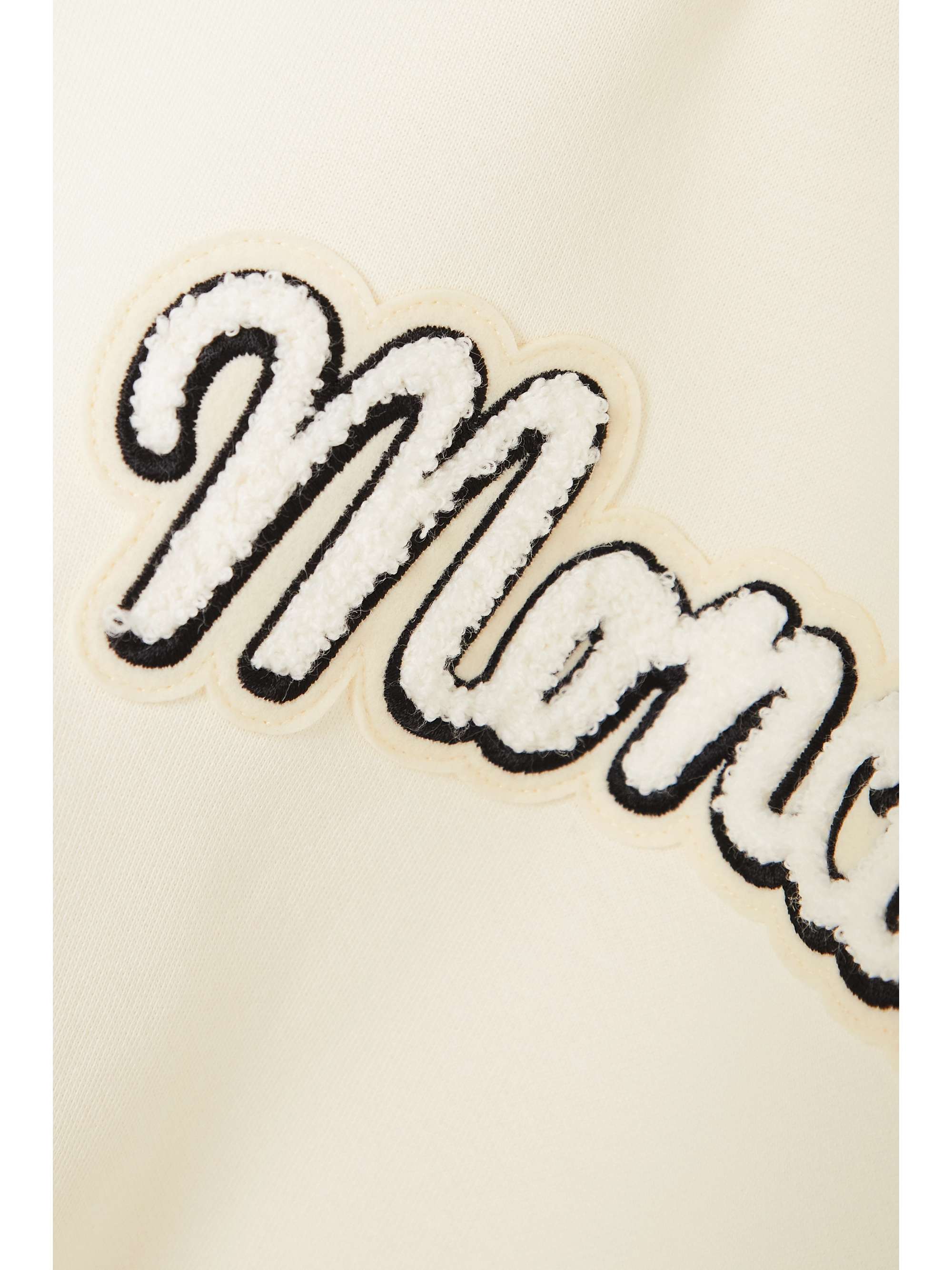 Flocked cotton-blend jersey sweatshirt view