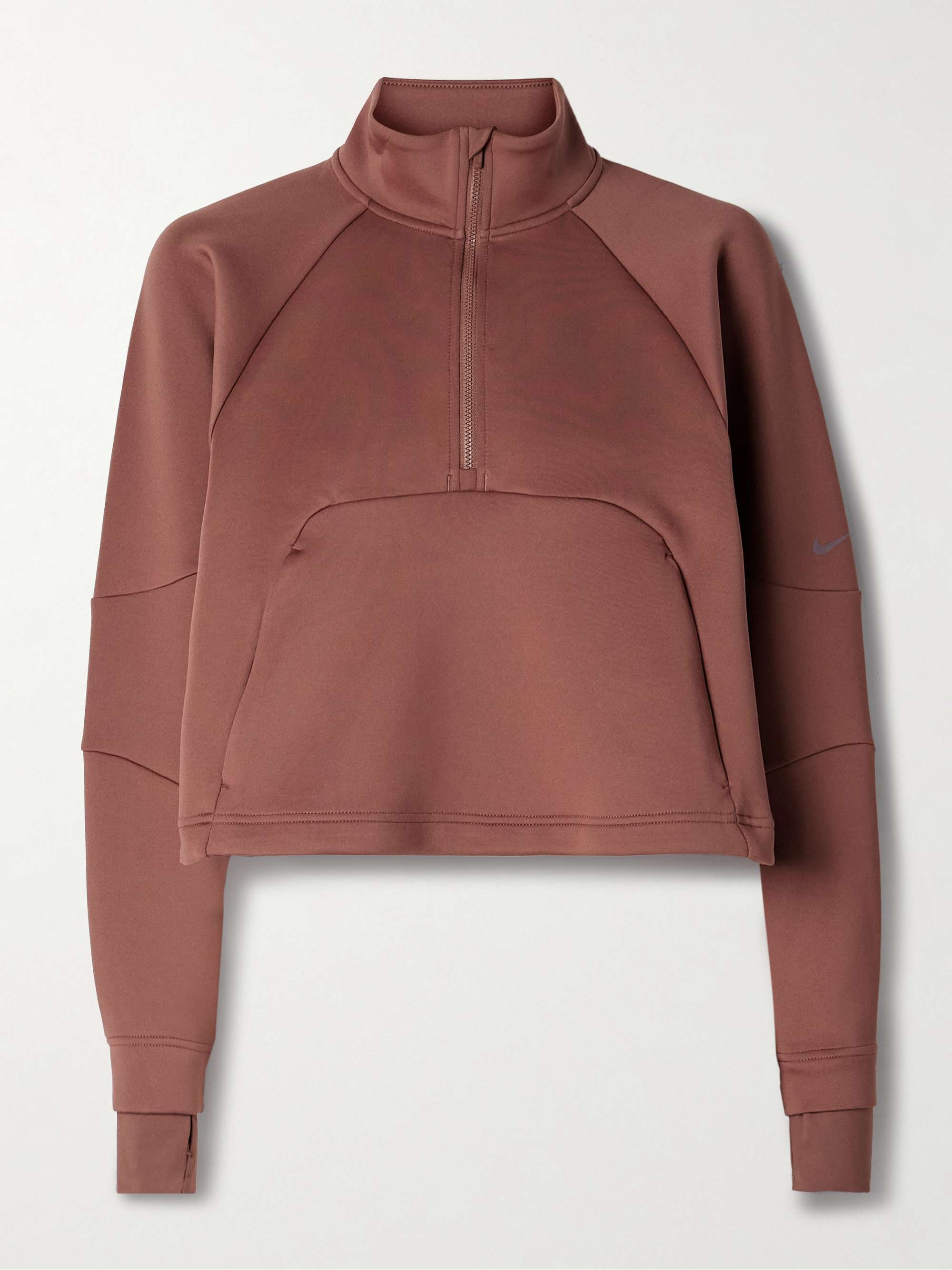 Prima cropped Dri-FIT half-zip sweatshirt view