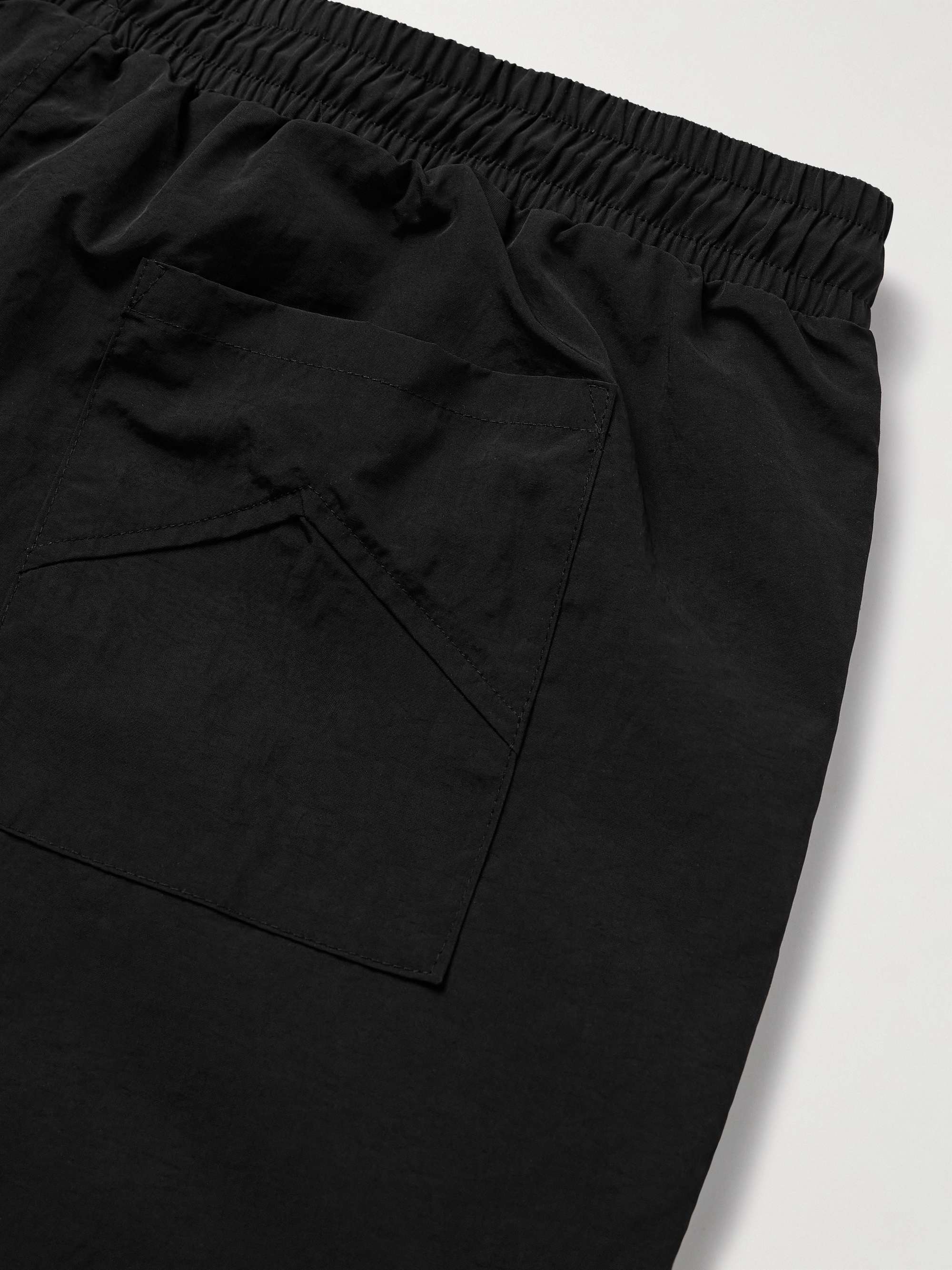 Straight-Leg Logo-Print Nylon Drawstring Shorts view