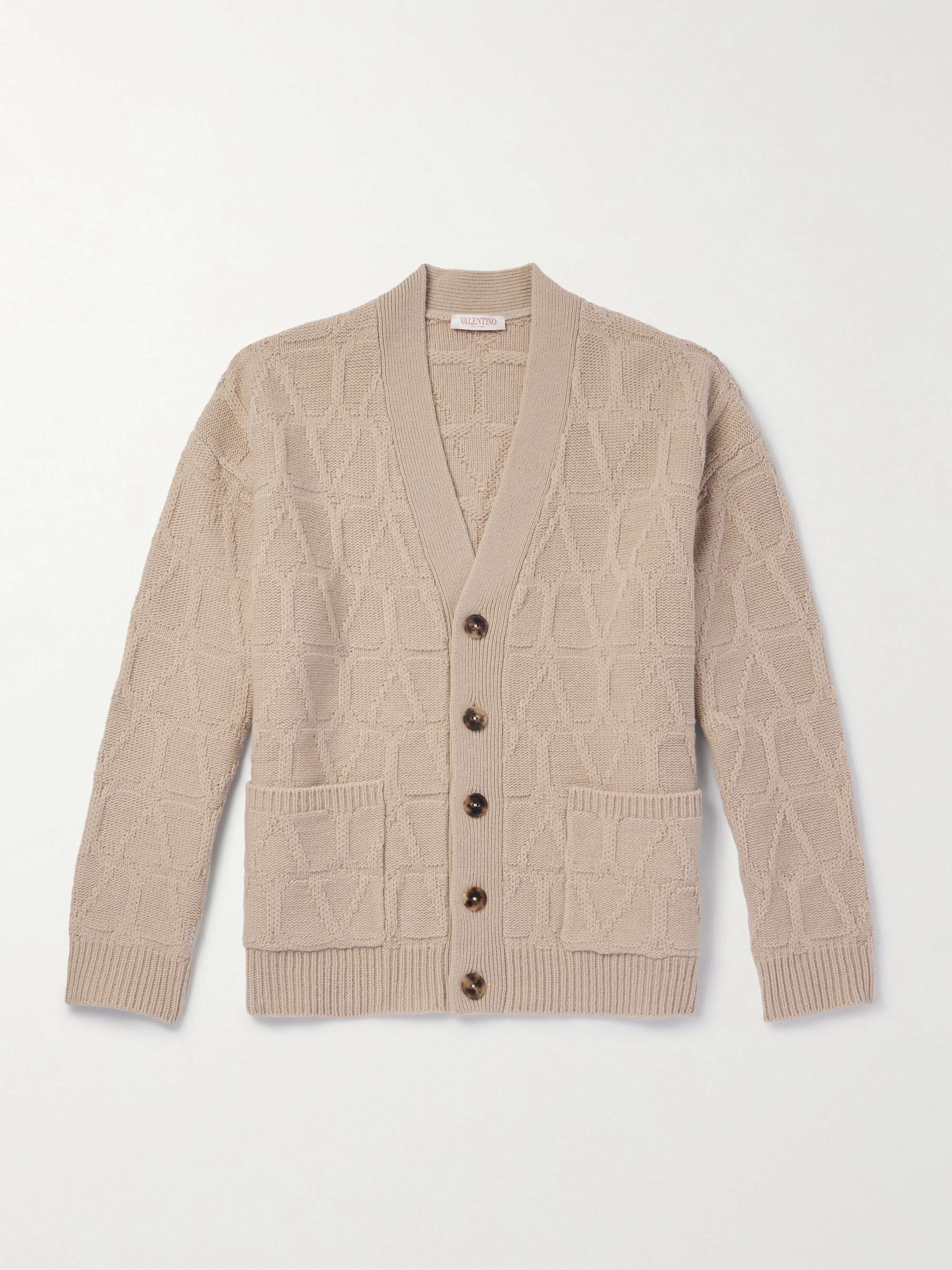 Toile Iconographe Cable-Knit Virgin Wool Cardigan view