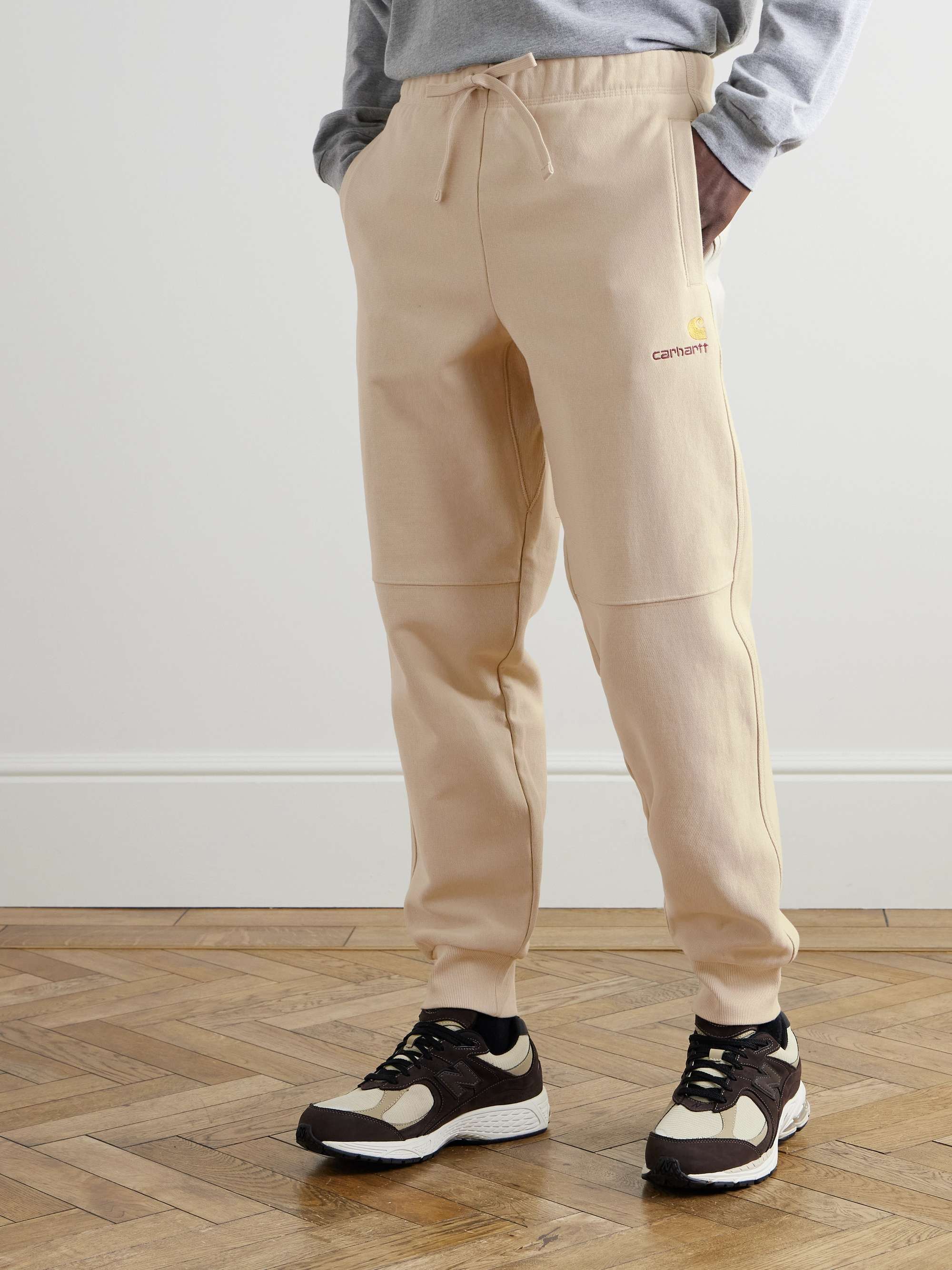 American Script Tapered Cotton-Blend Jersey Sweatpants view