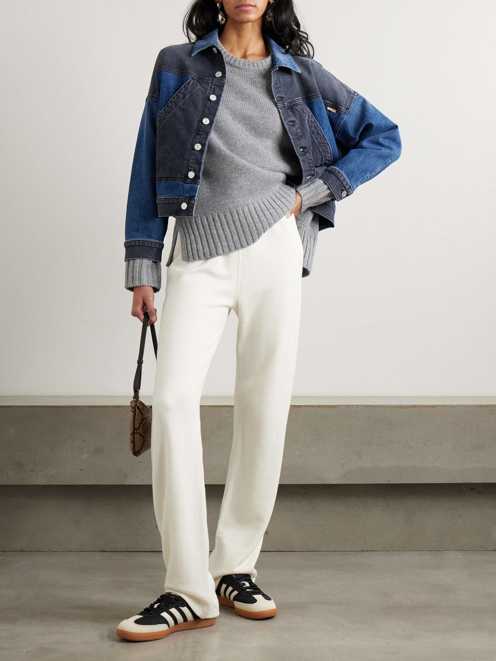 The Triangle Drifter patchwork denim jacket view