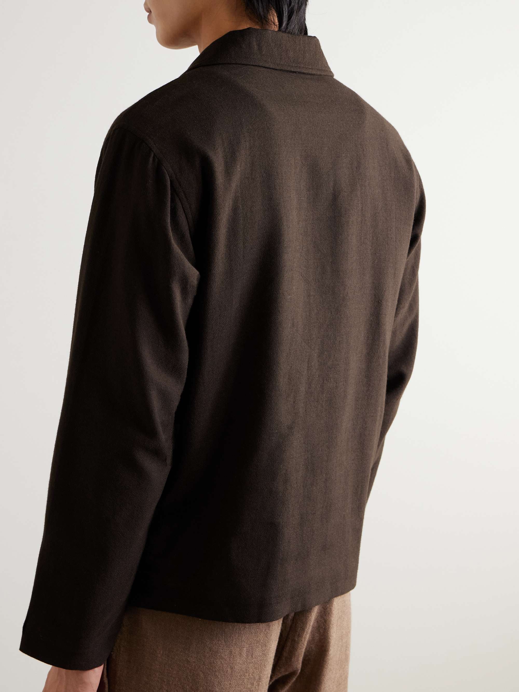 Embroidered Wool-Twill Jacket view