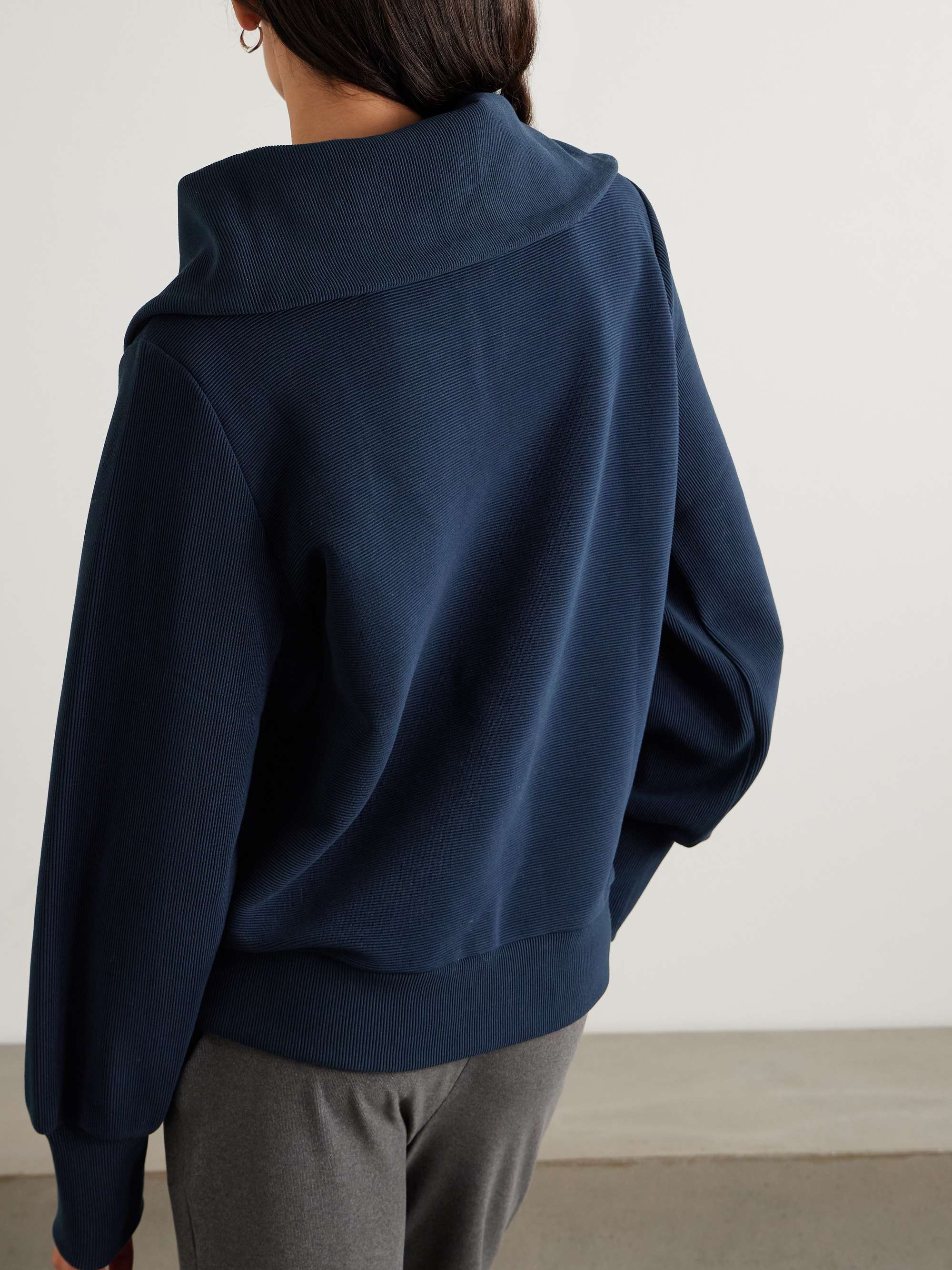 Vine ribbed cotton-blend sweatshirt view