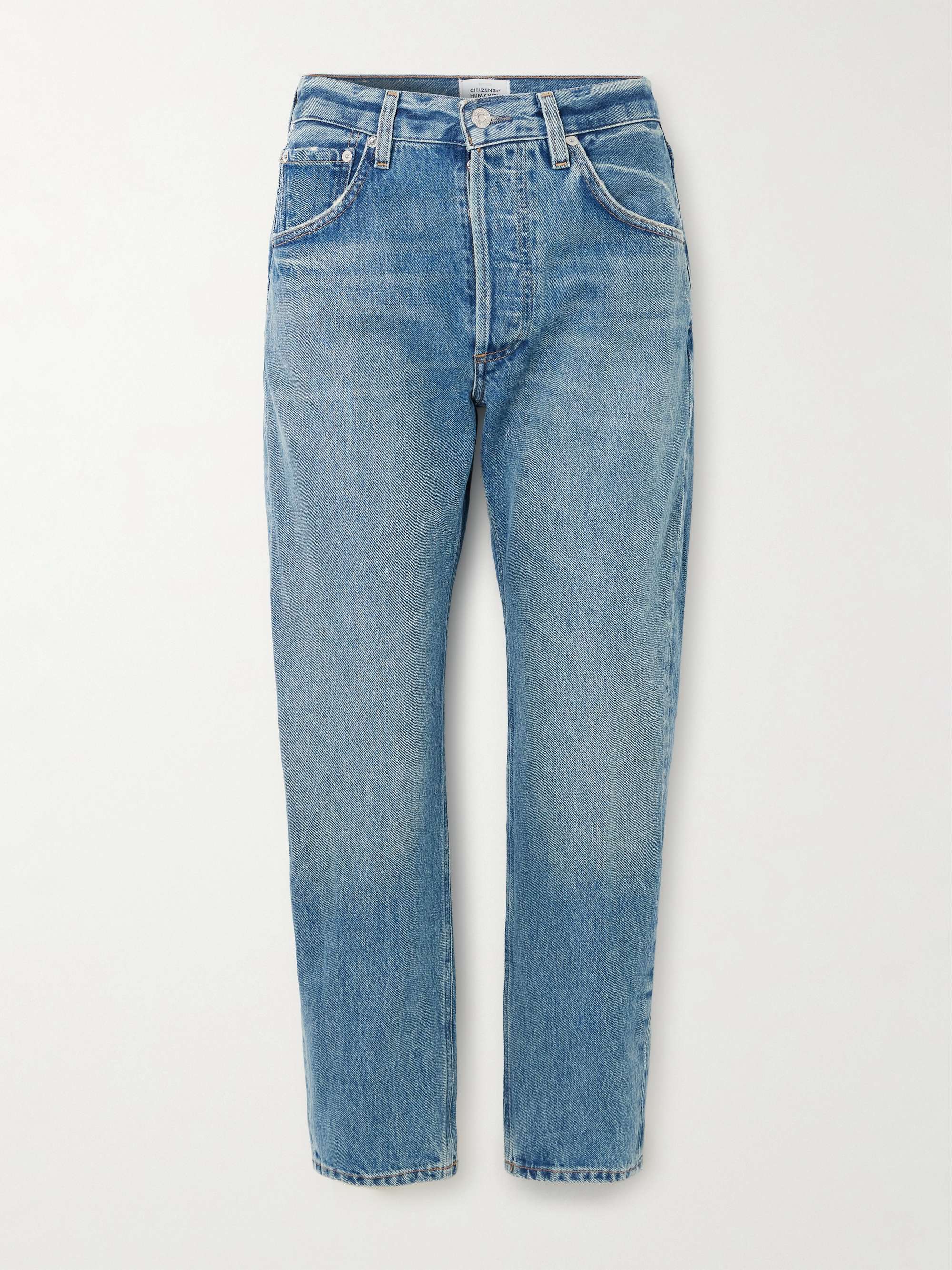 Winslow cropped mid-rise tapered jeans view
