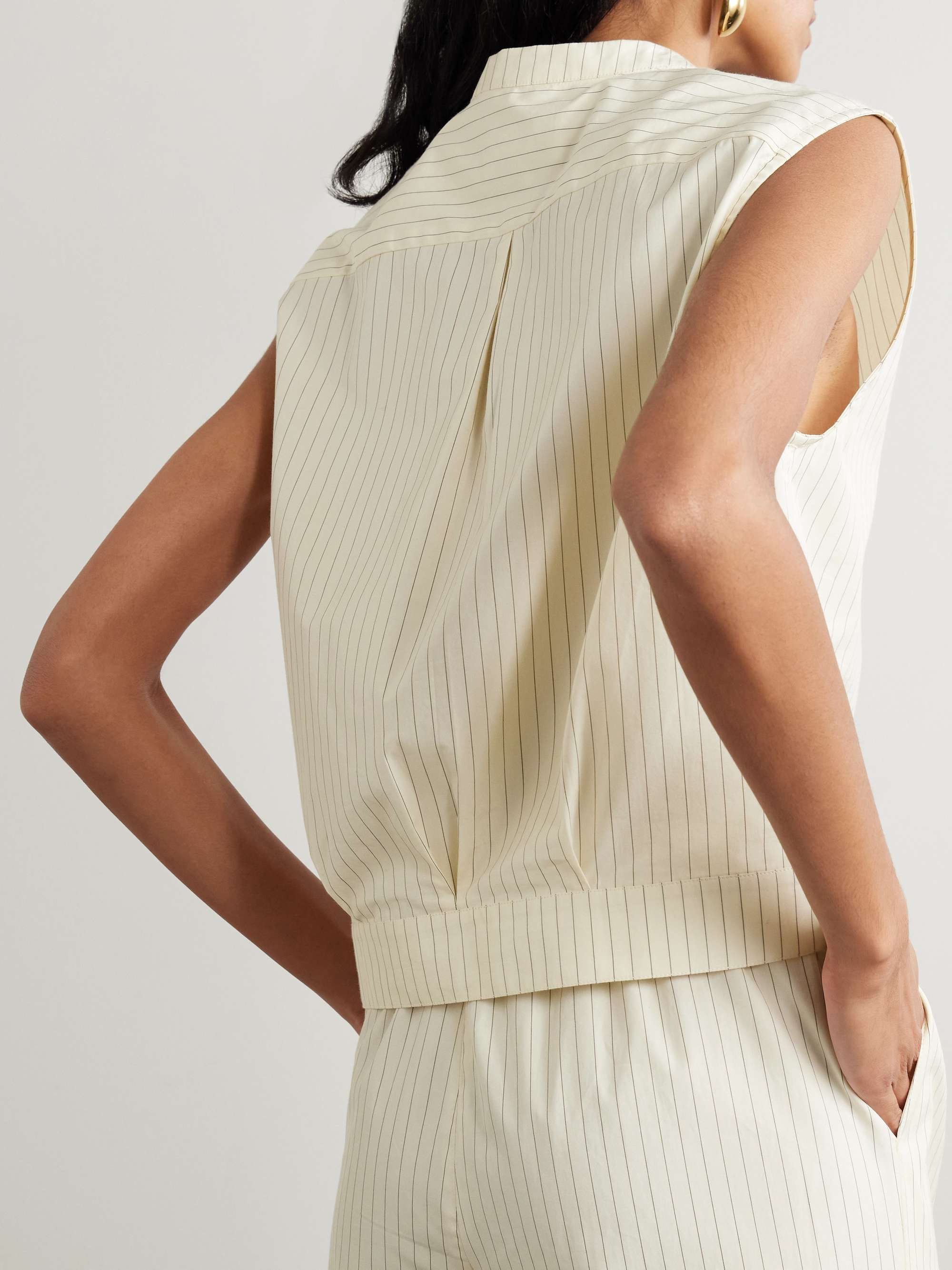 Hale striped cotton-poplin shirt view