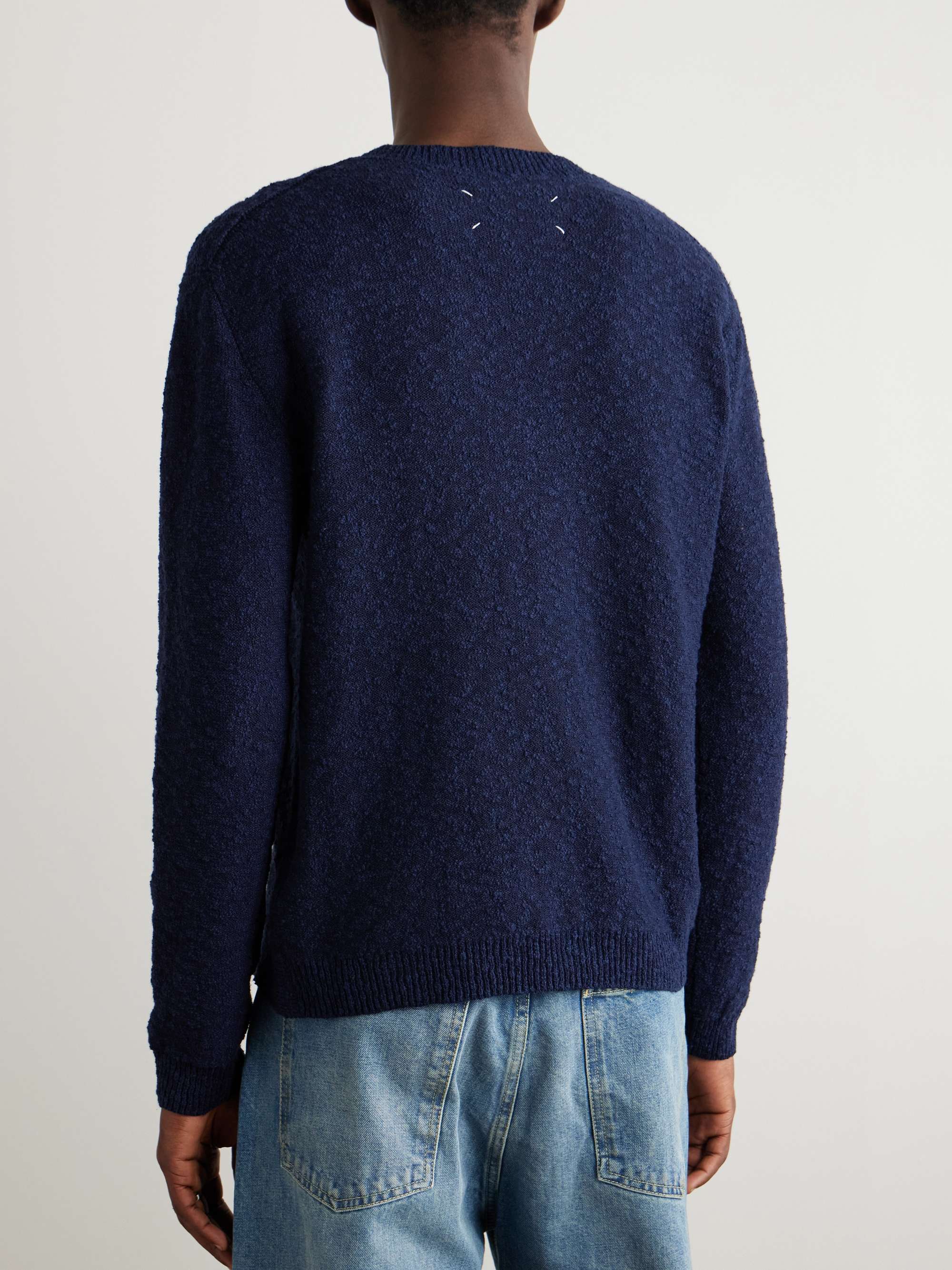 Cotton-Blend Bouclé Sweater view