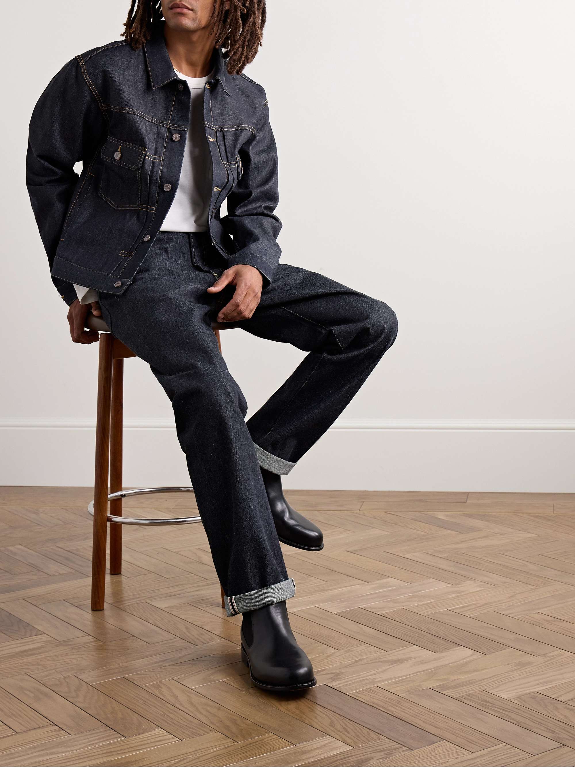 Social Sculpture 101 Raw Denim Jacket view