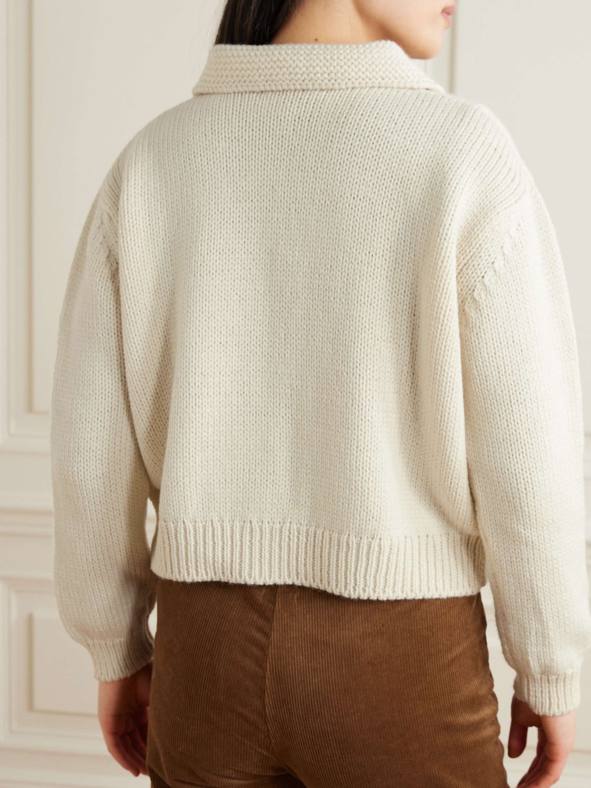 Merino wool cardigan view