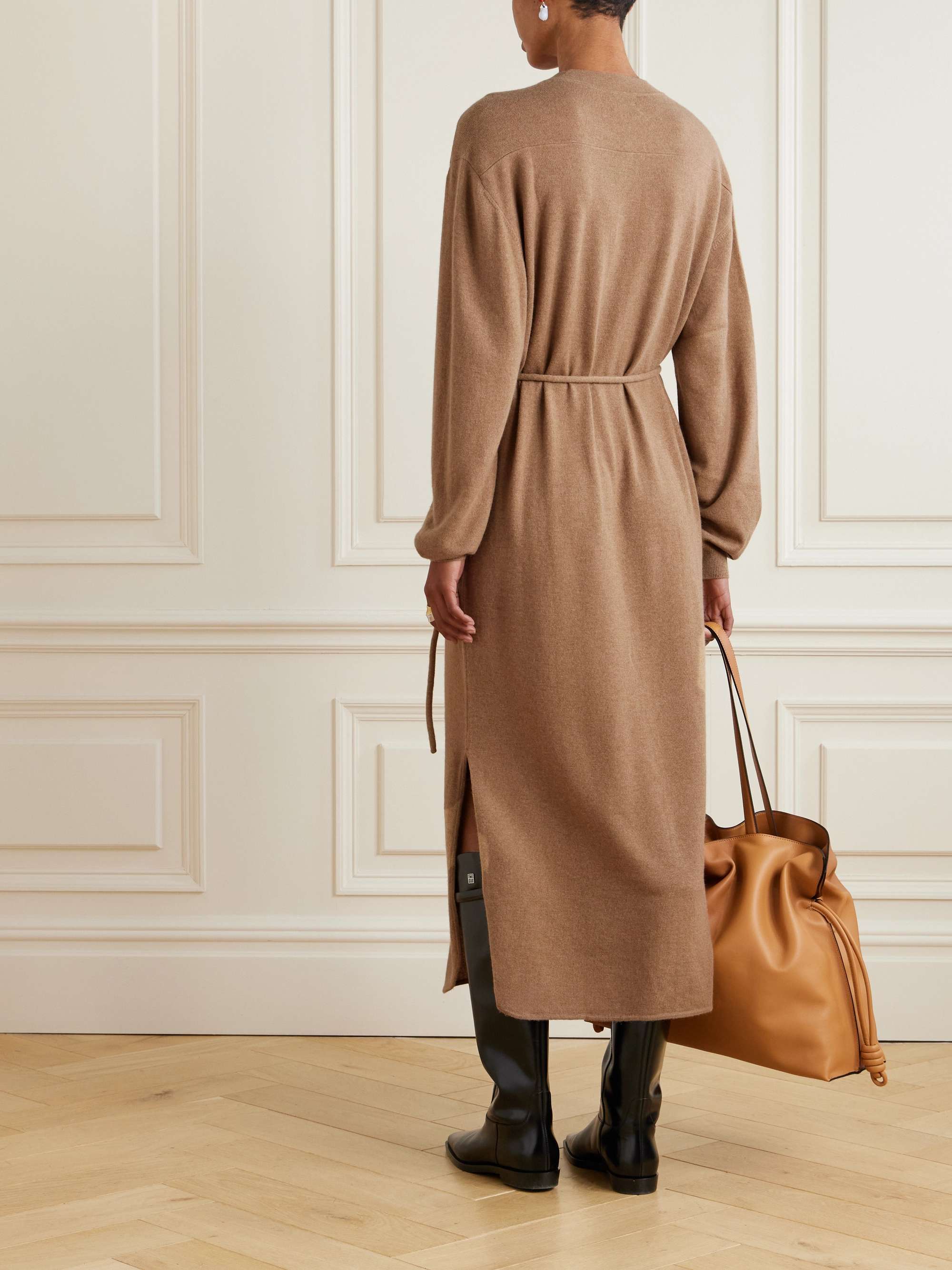 Darhan belted cashmere dress view