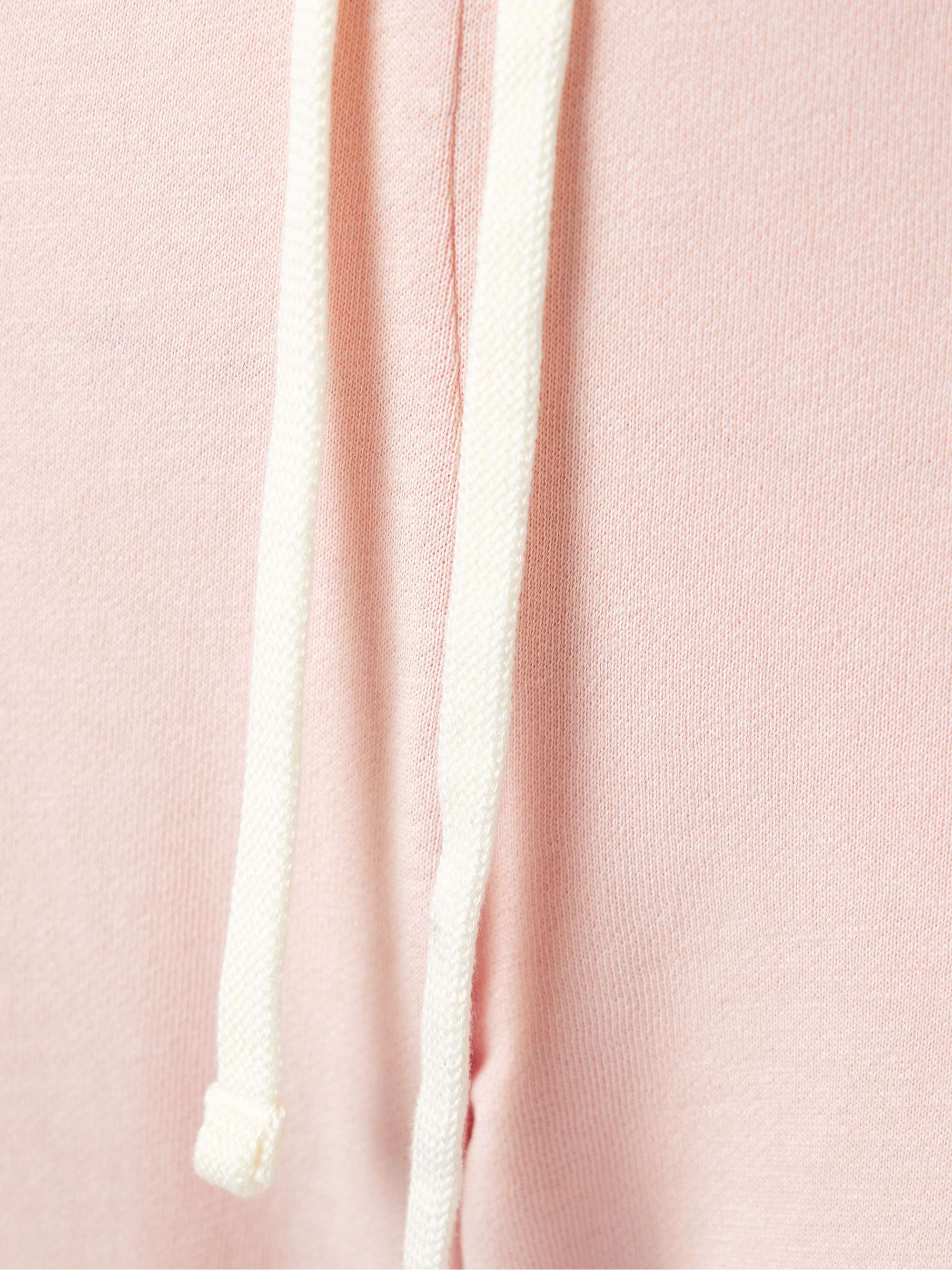 Cropped French cotton-terry track pants view