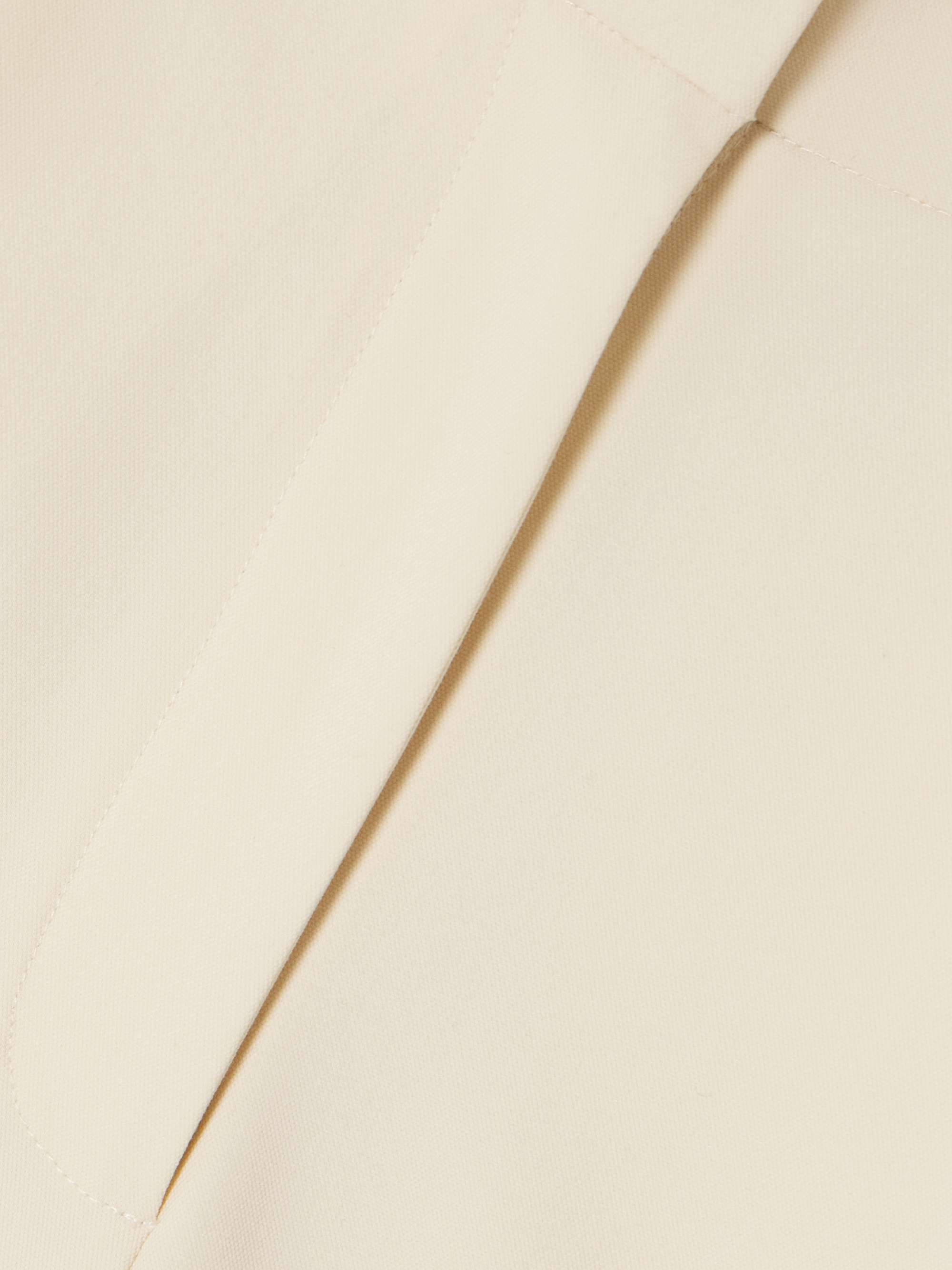 Pleated grain de poudre shorts view