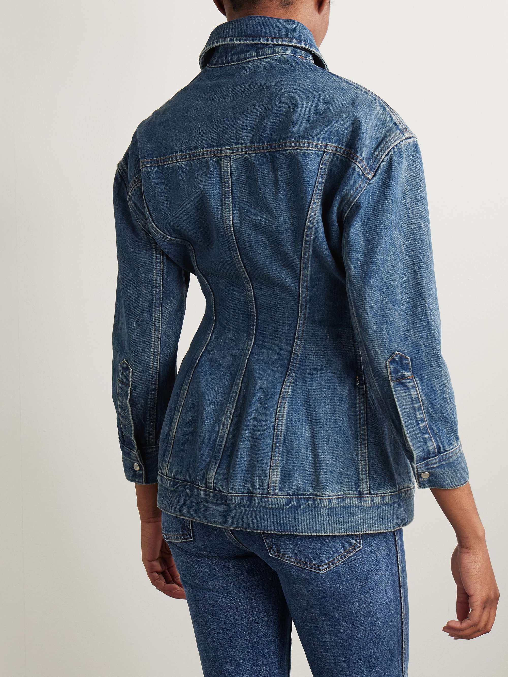 Contour denim jacket view