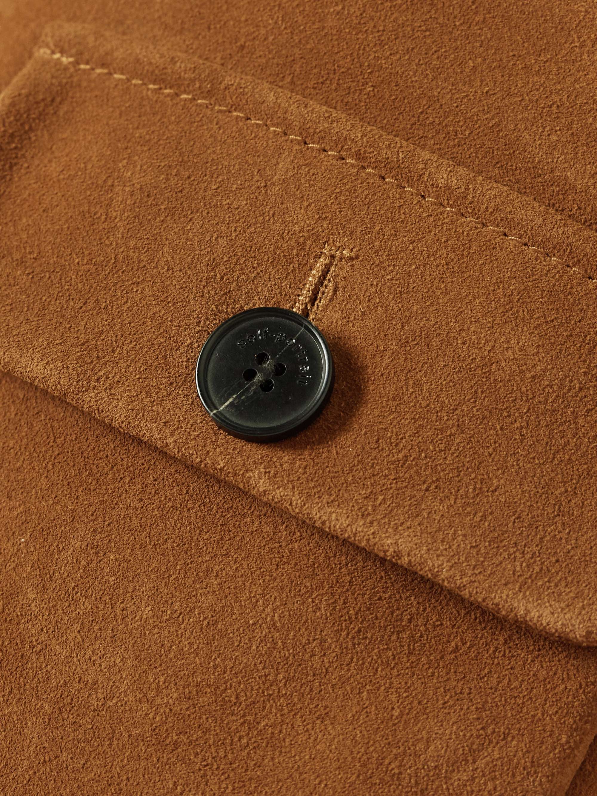 Cropped suede jacket view