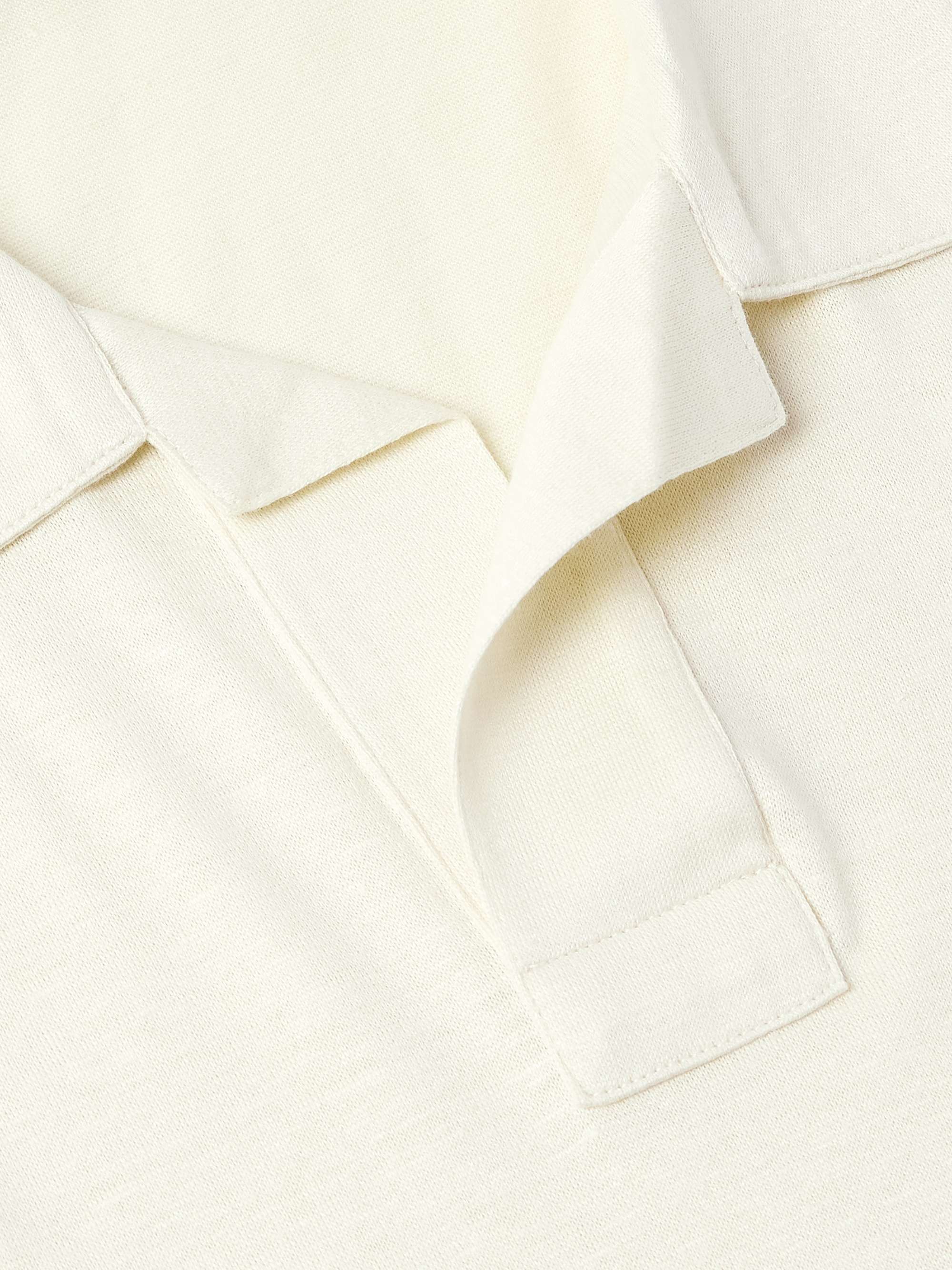 Linen, Cotton and Silk-Blend Polo Shirt view
