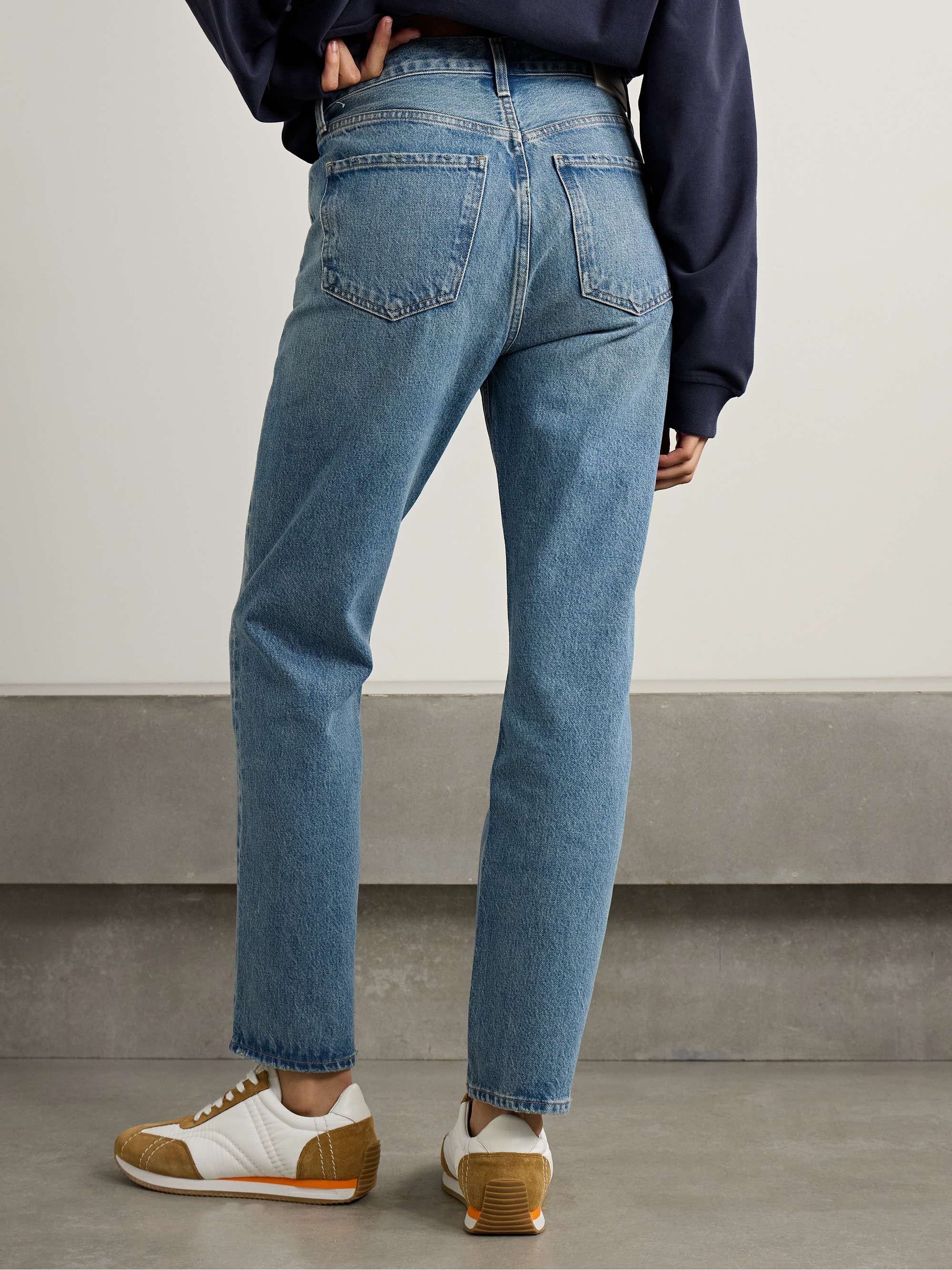 Blaine high-rise straight-leg jeans view