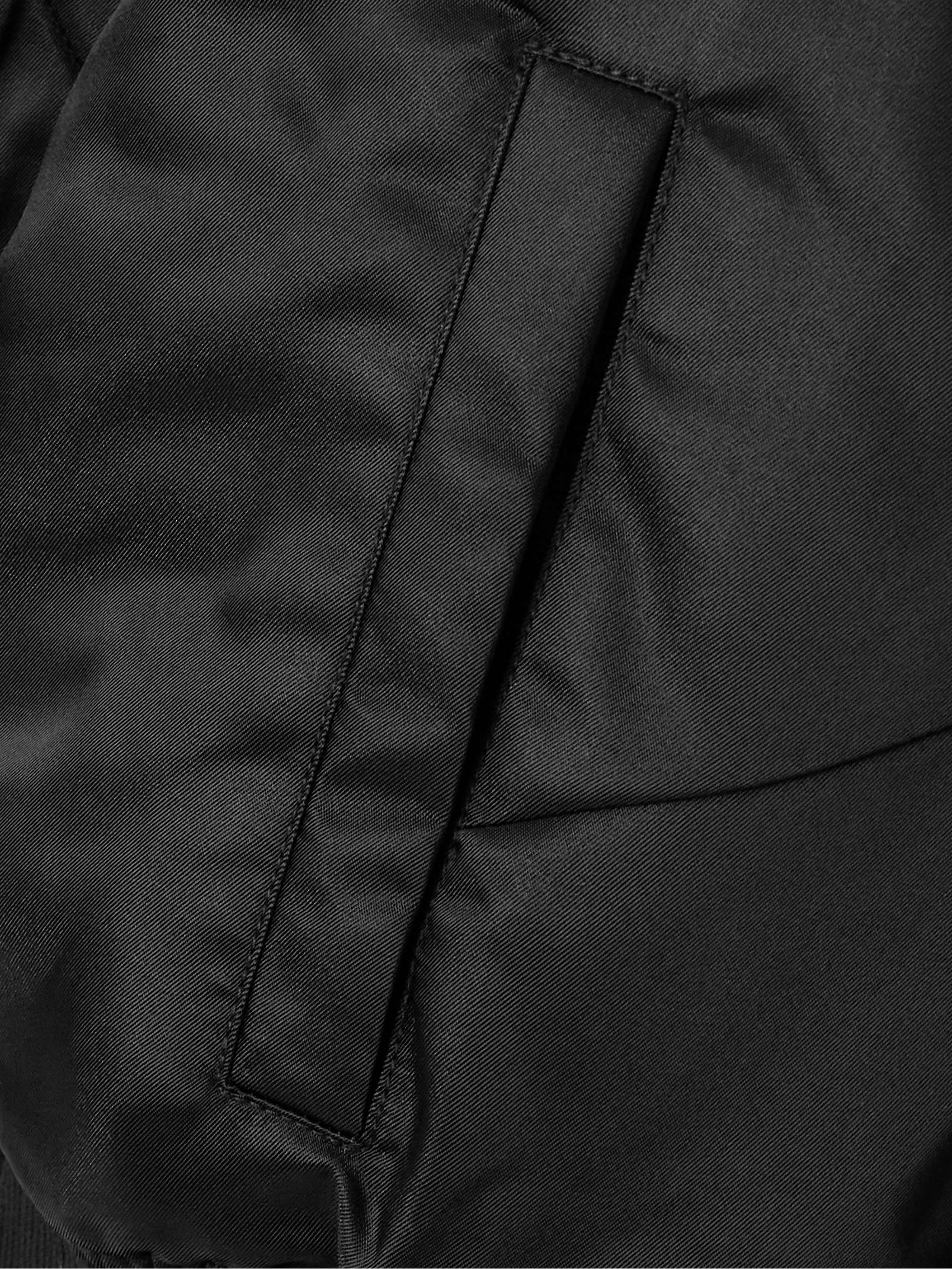 + Shoreditch Ski Club Jett cropped recycled satin-twill bomber jacket view