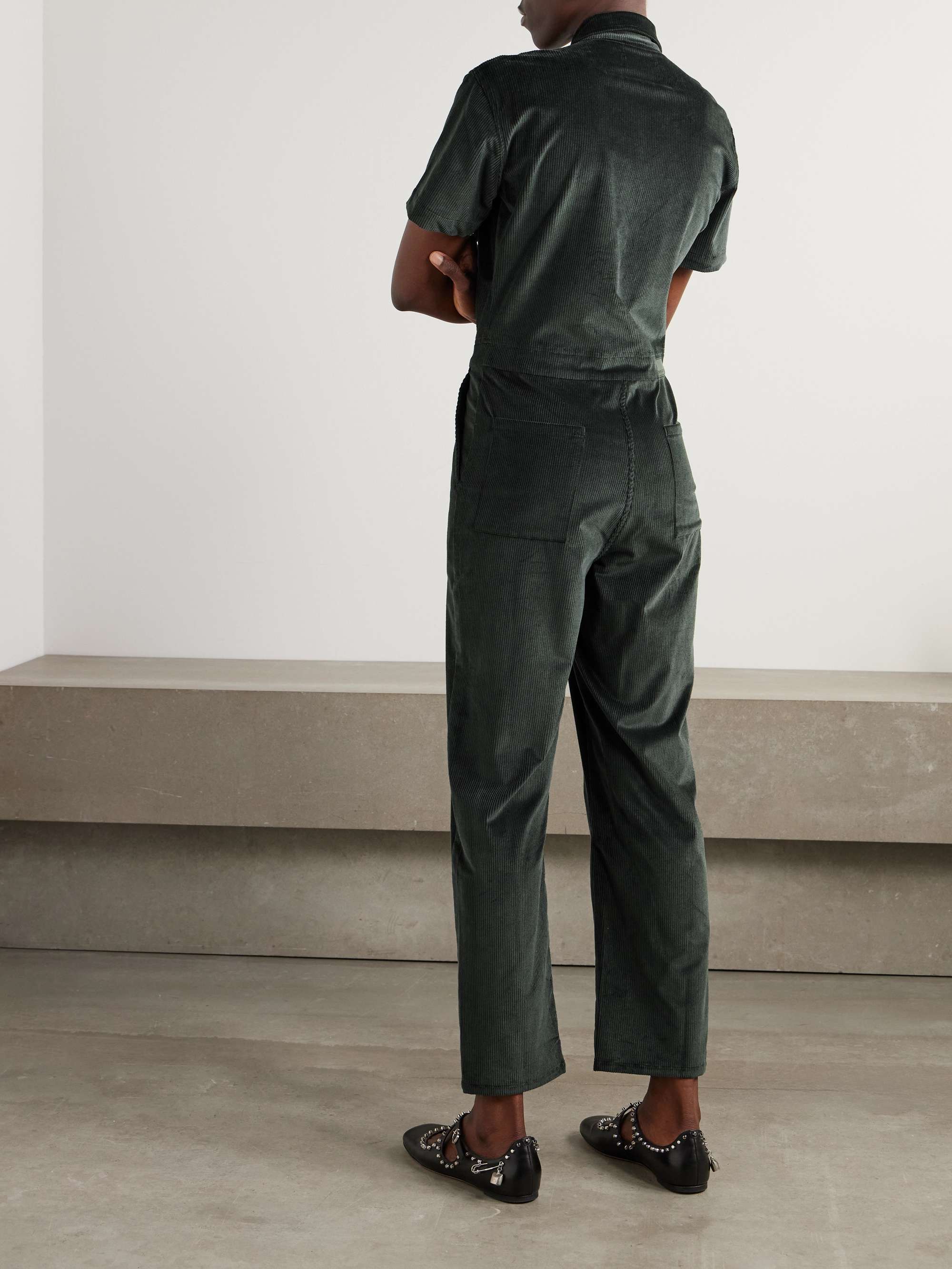 Worker cotton-blend corduroy jumpsuit view