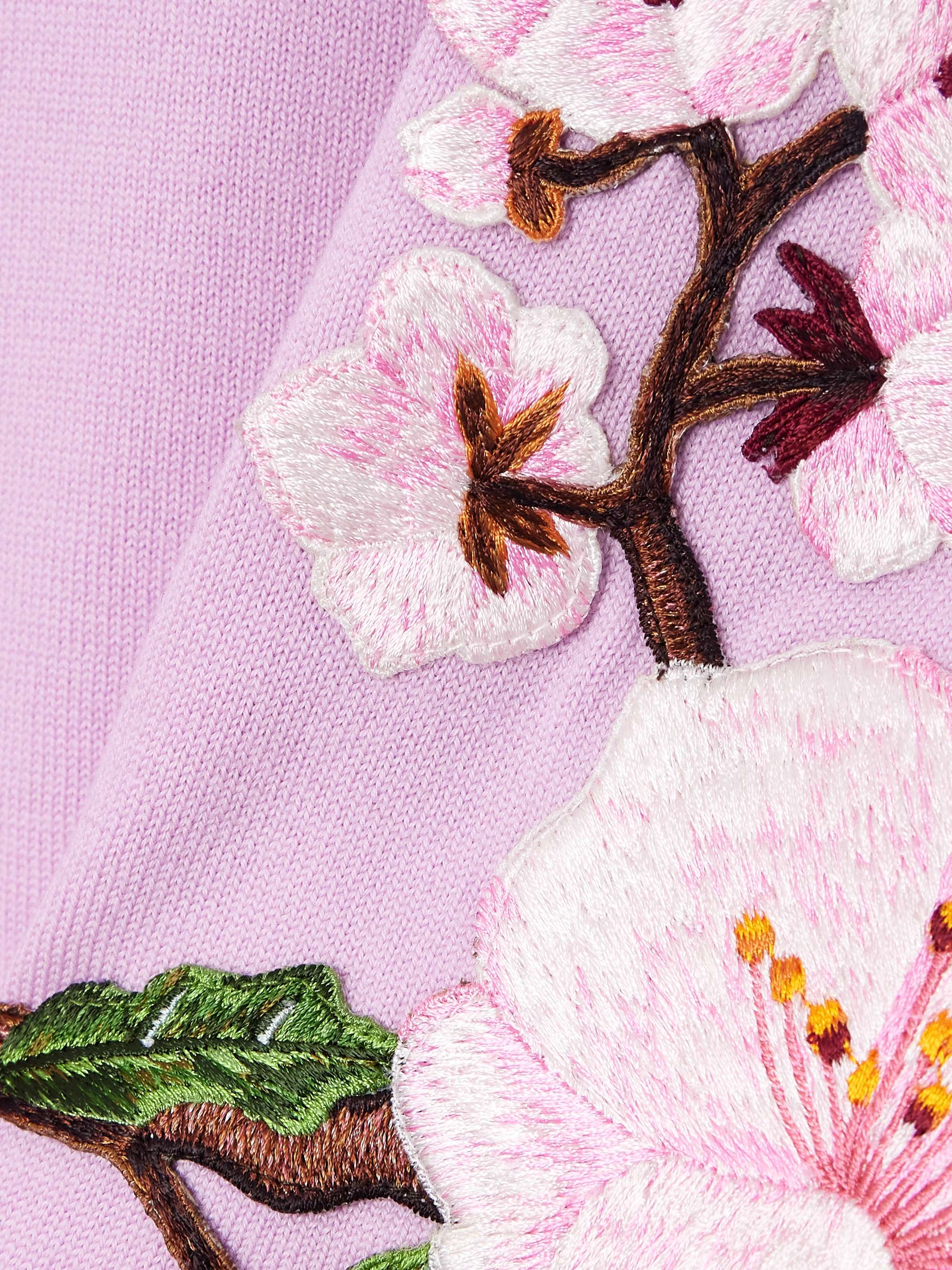 Appliquéd wool cardigan view
