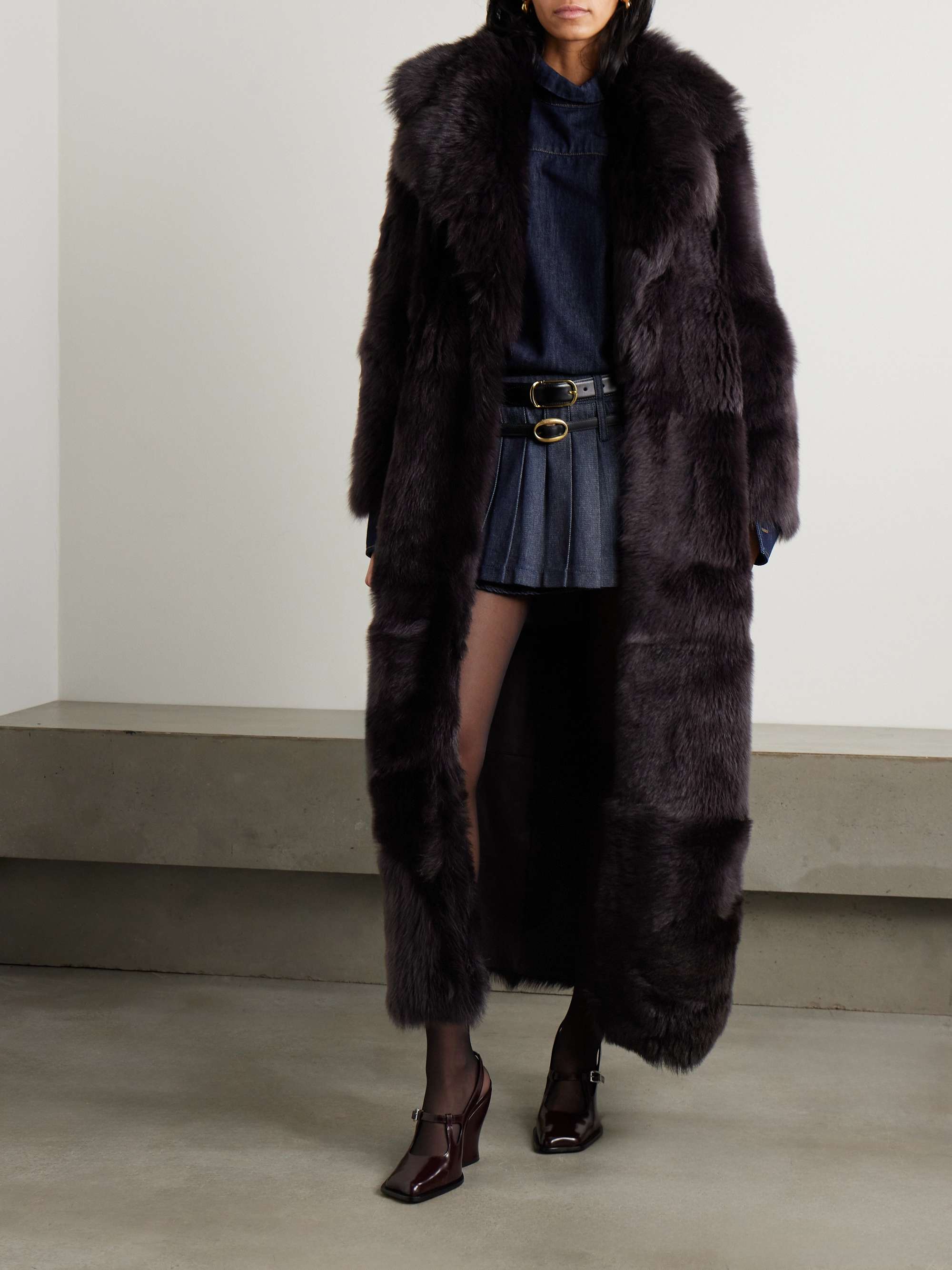 Evita shearling coat view