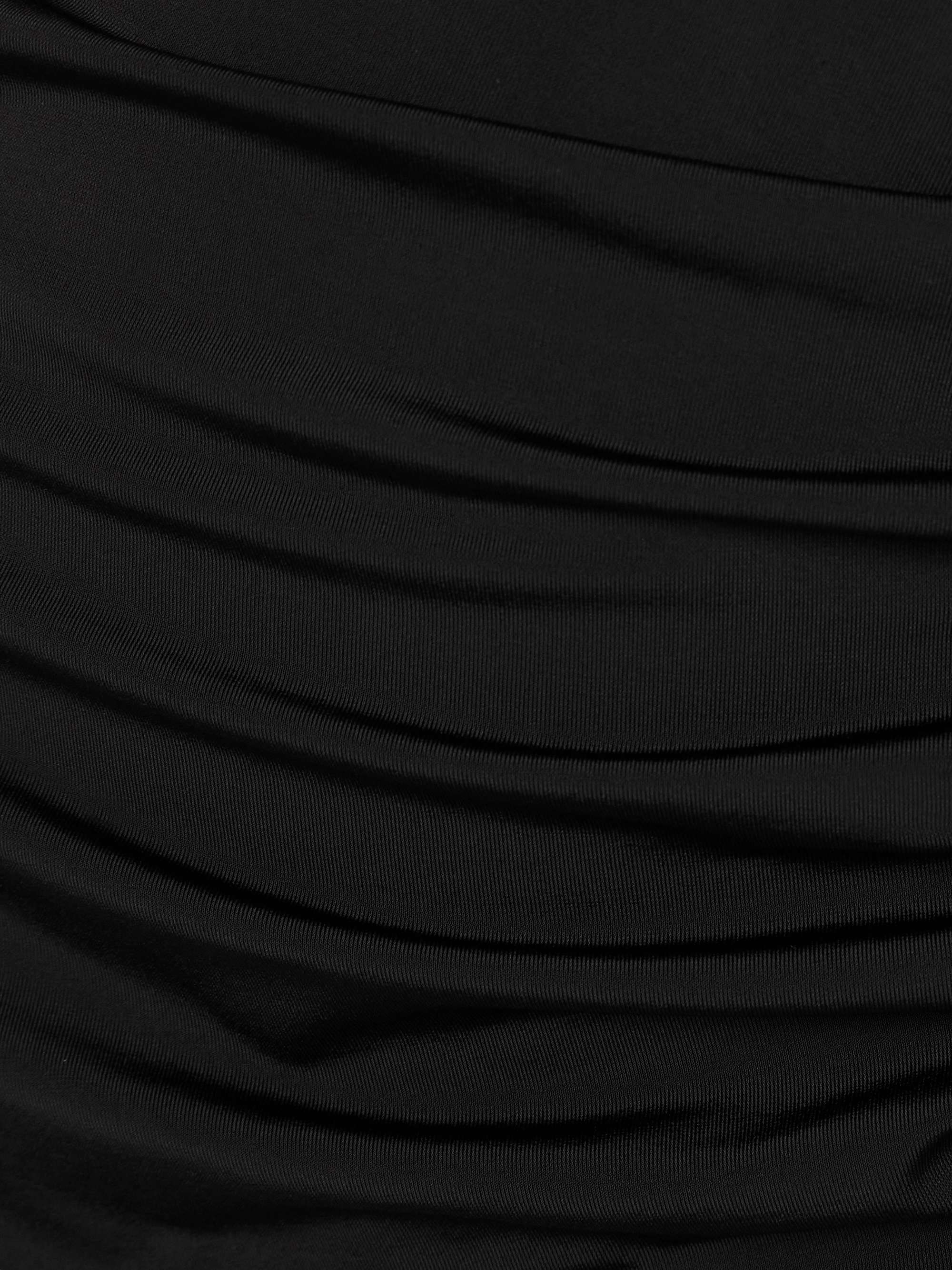 Draped cape-effect stretch-jersey midi dress view