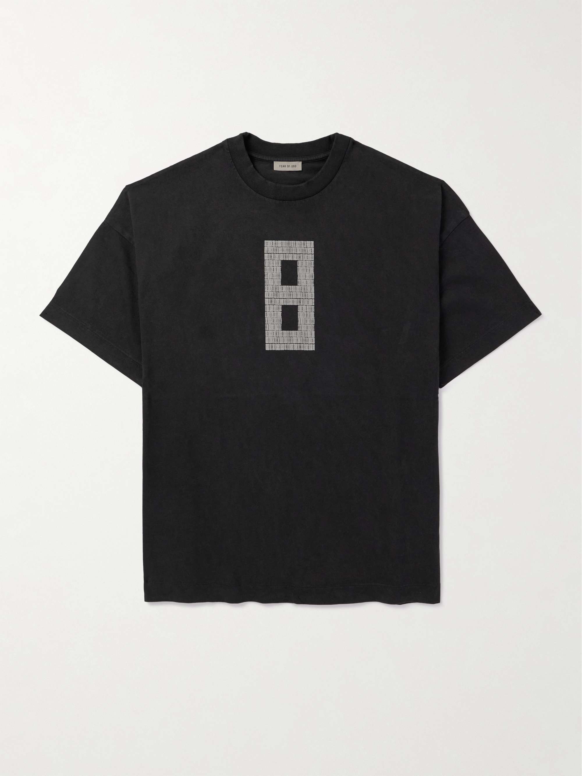 8 Oversized Logo-Print Cotton-Jersey T-Shirt view