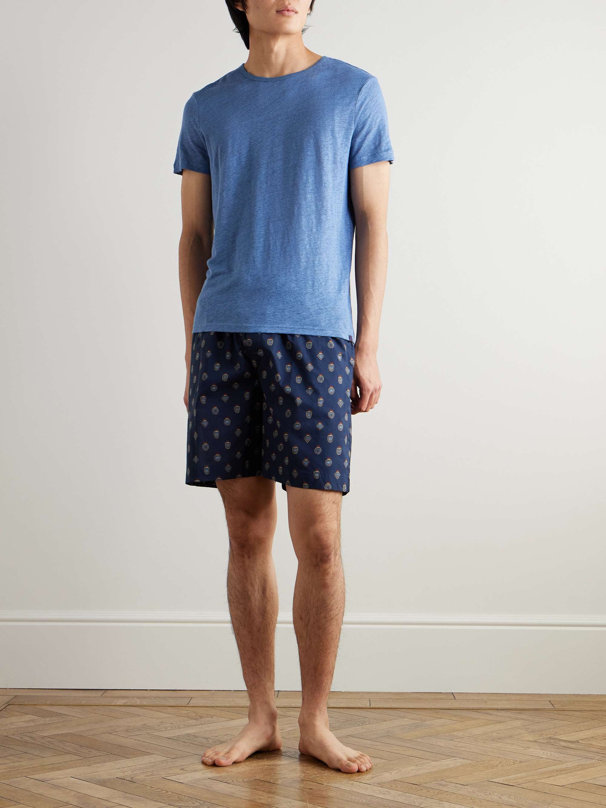 Ledbury Printed Cotton-Batiste Pyjama Shorts view