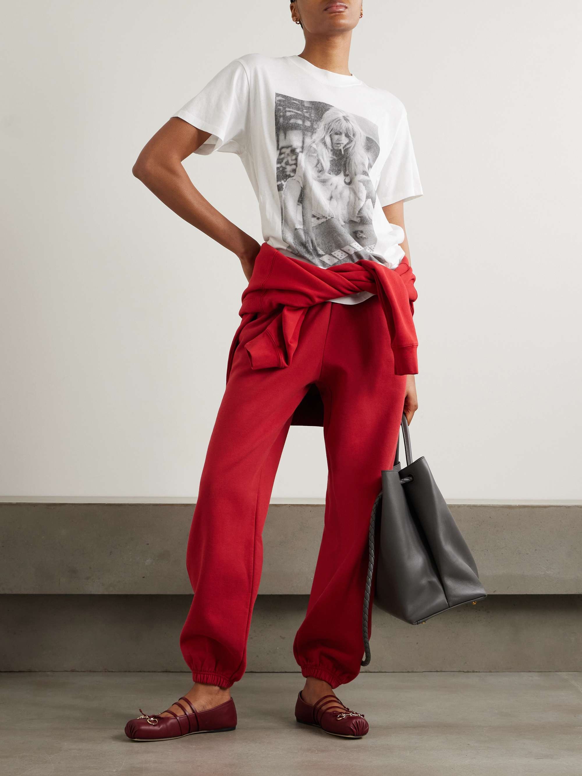 Lili printed cotton-jersey T-shirt view