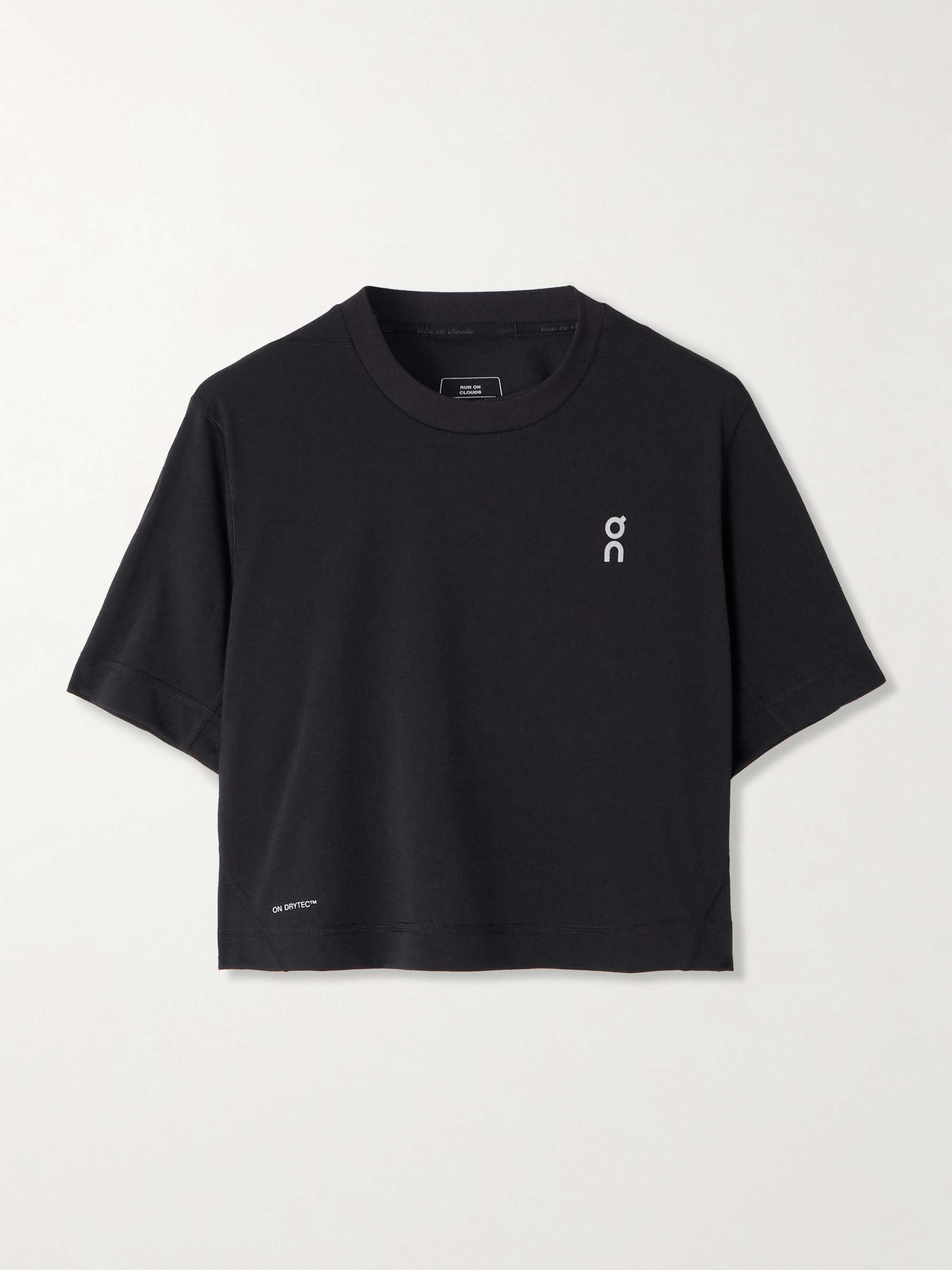 Train cropped recycled-jersey T-shirt view