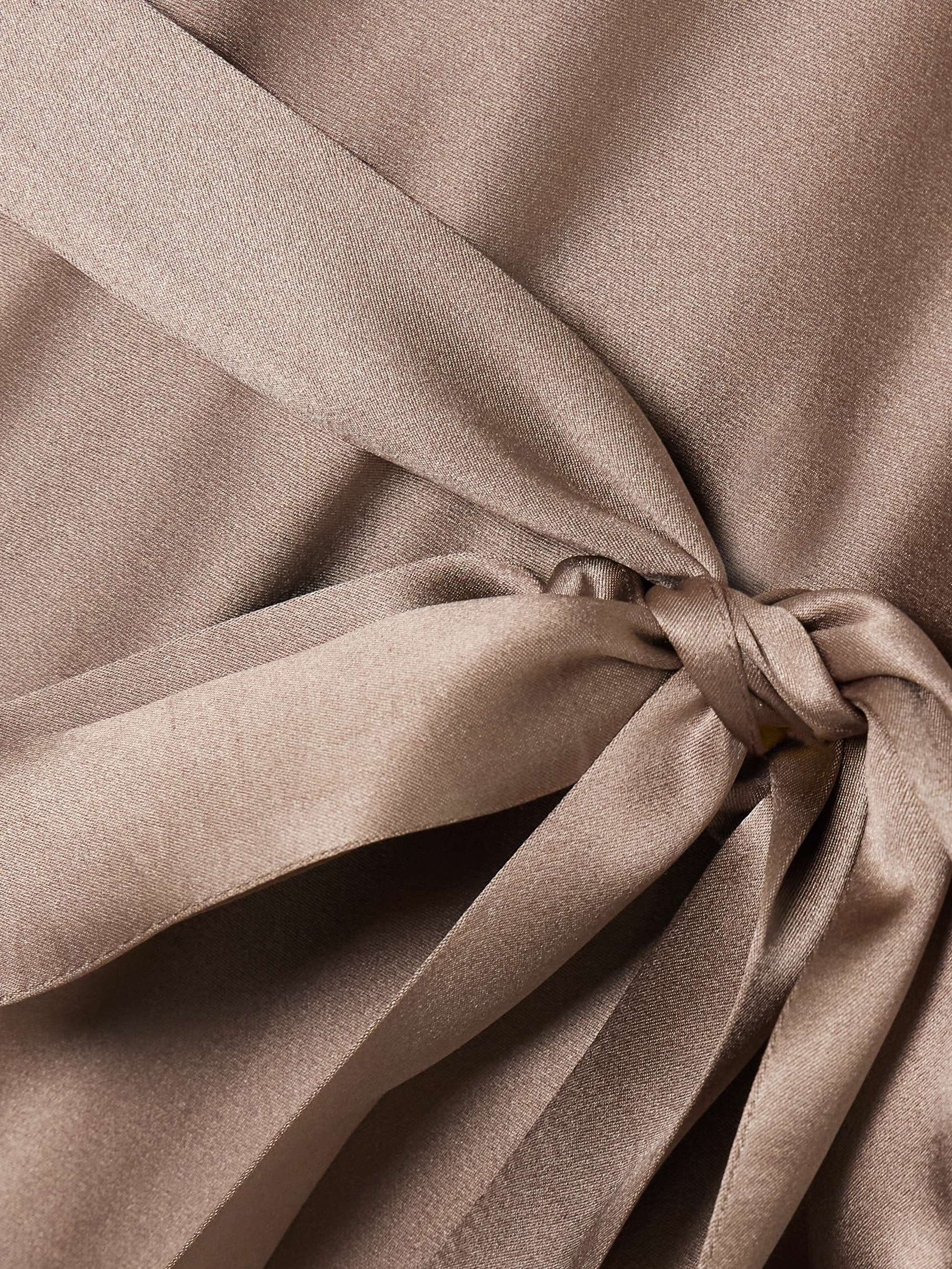 Garnier belted silk-satin midi dress view