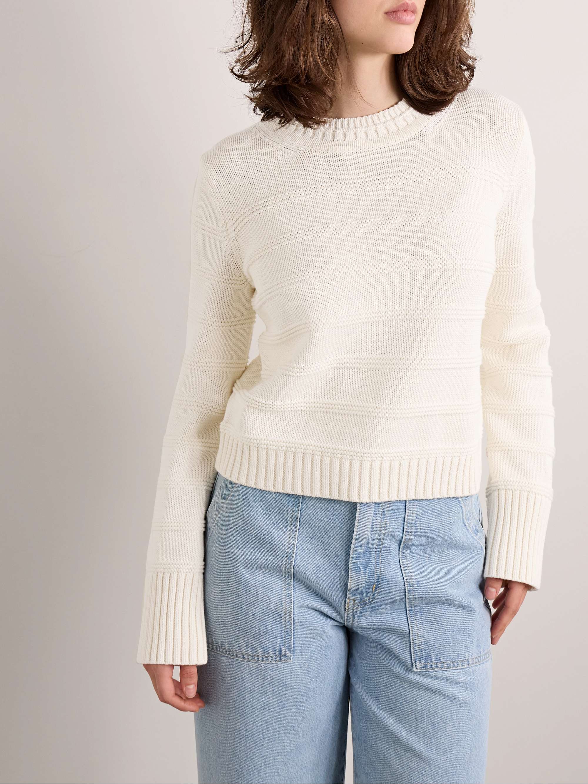 Jill striped cotton sweater view