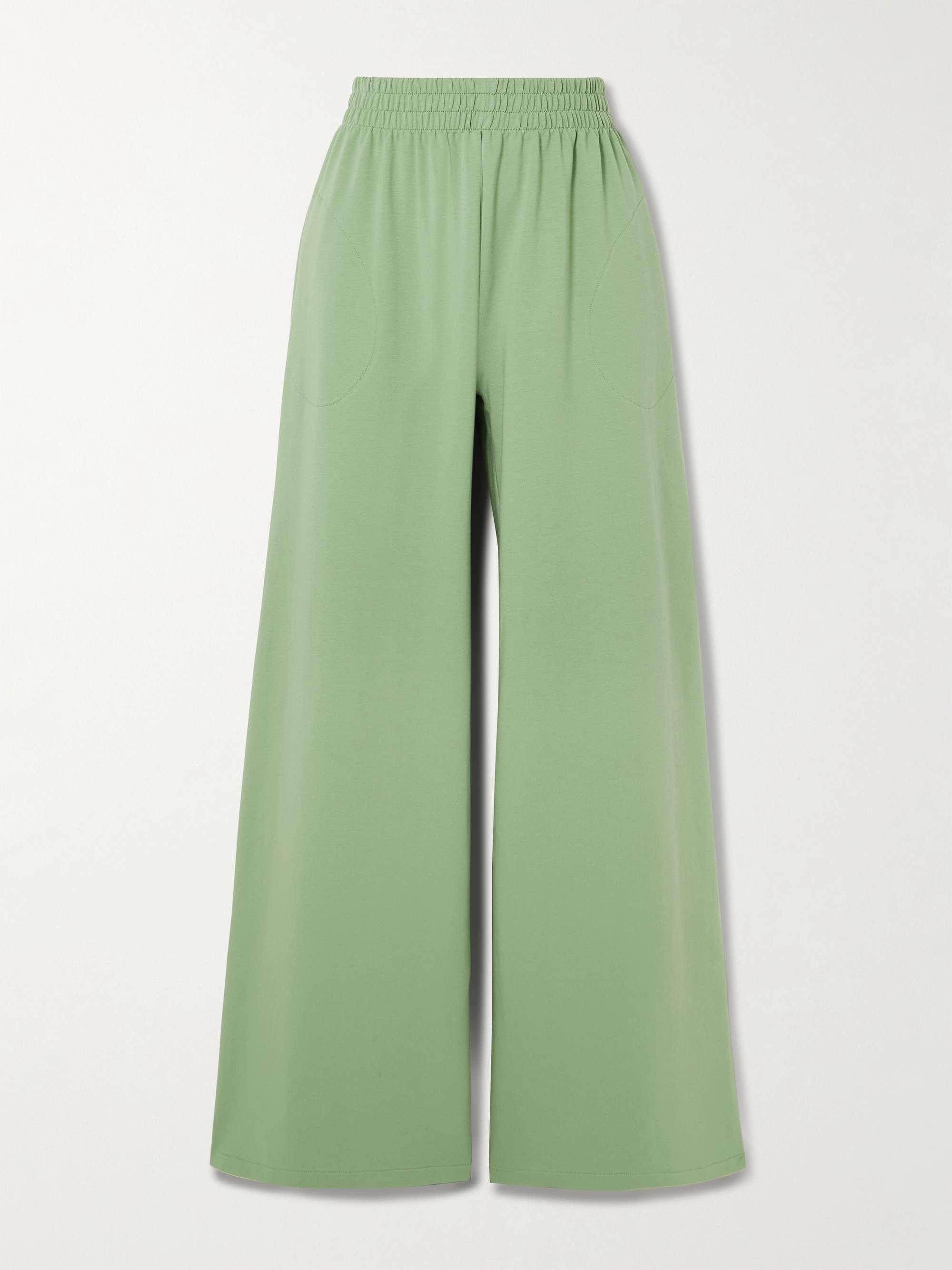 Elephant stretch-cotton jersey wide-leg pants view