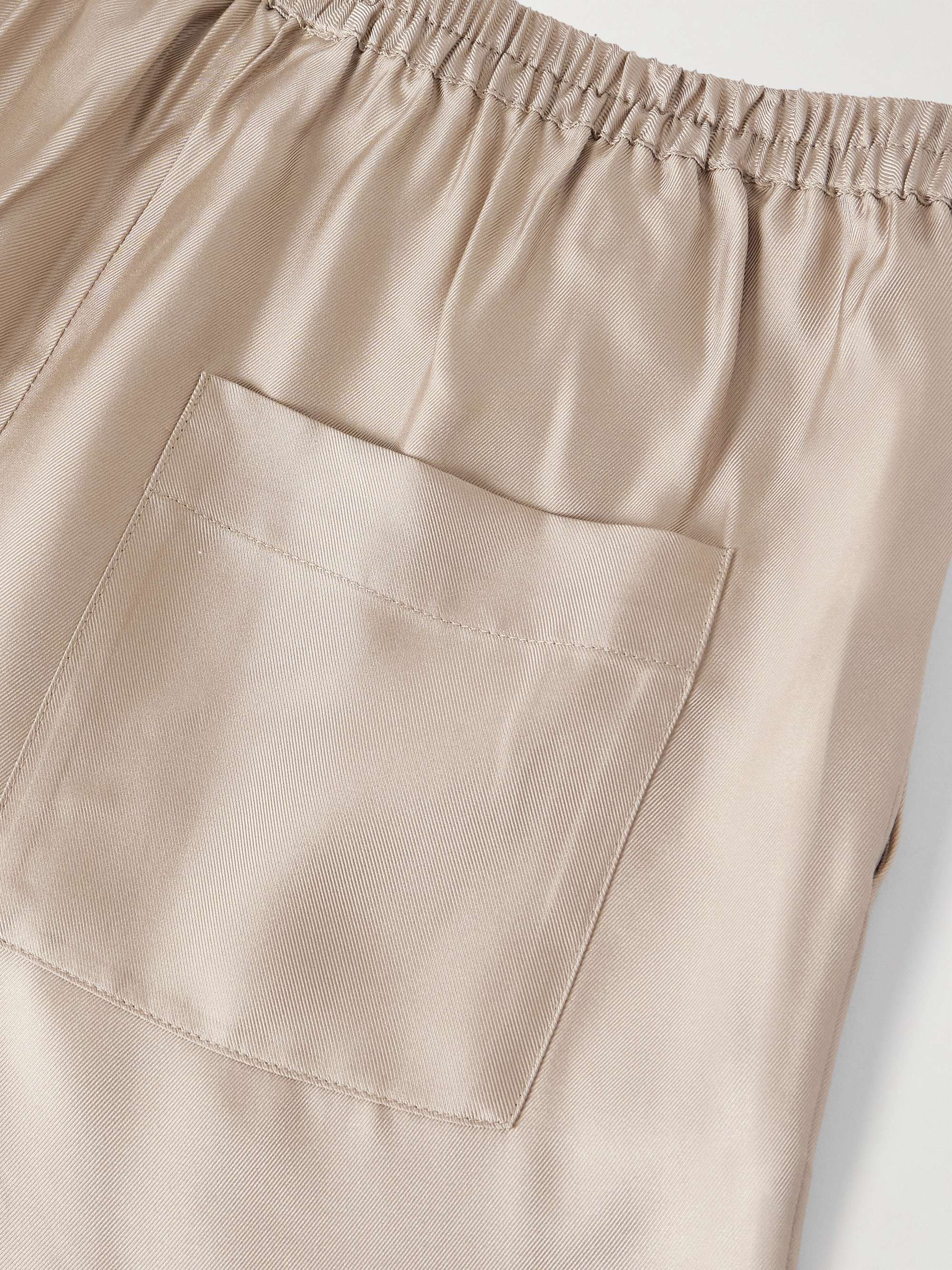 Alera silk-twill wide-leg pants view